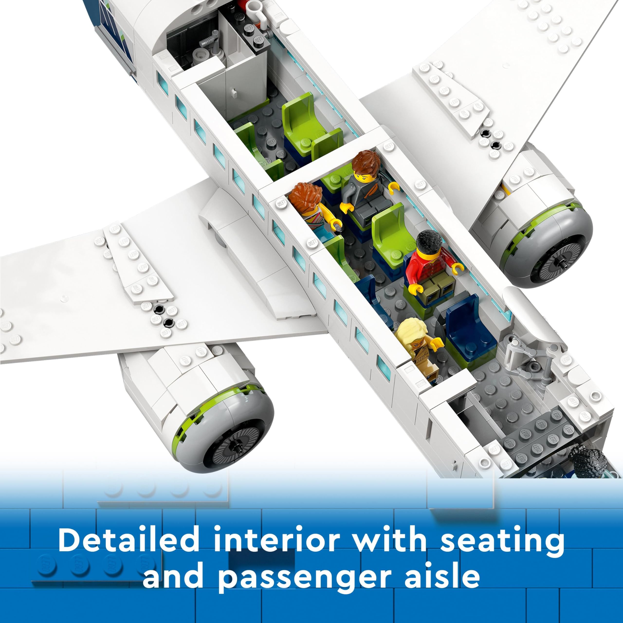 LEGO 60367 City Passenger Aeroplane Toy Building Set | Ages 7+ | Multicolor 4