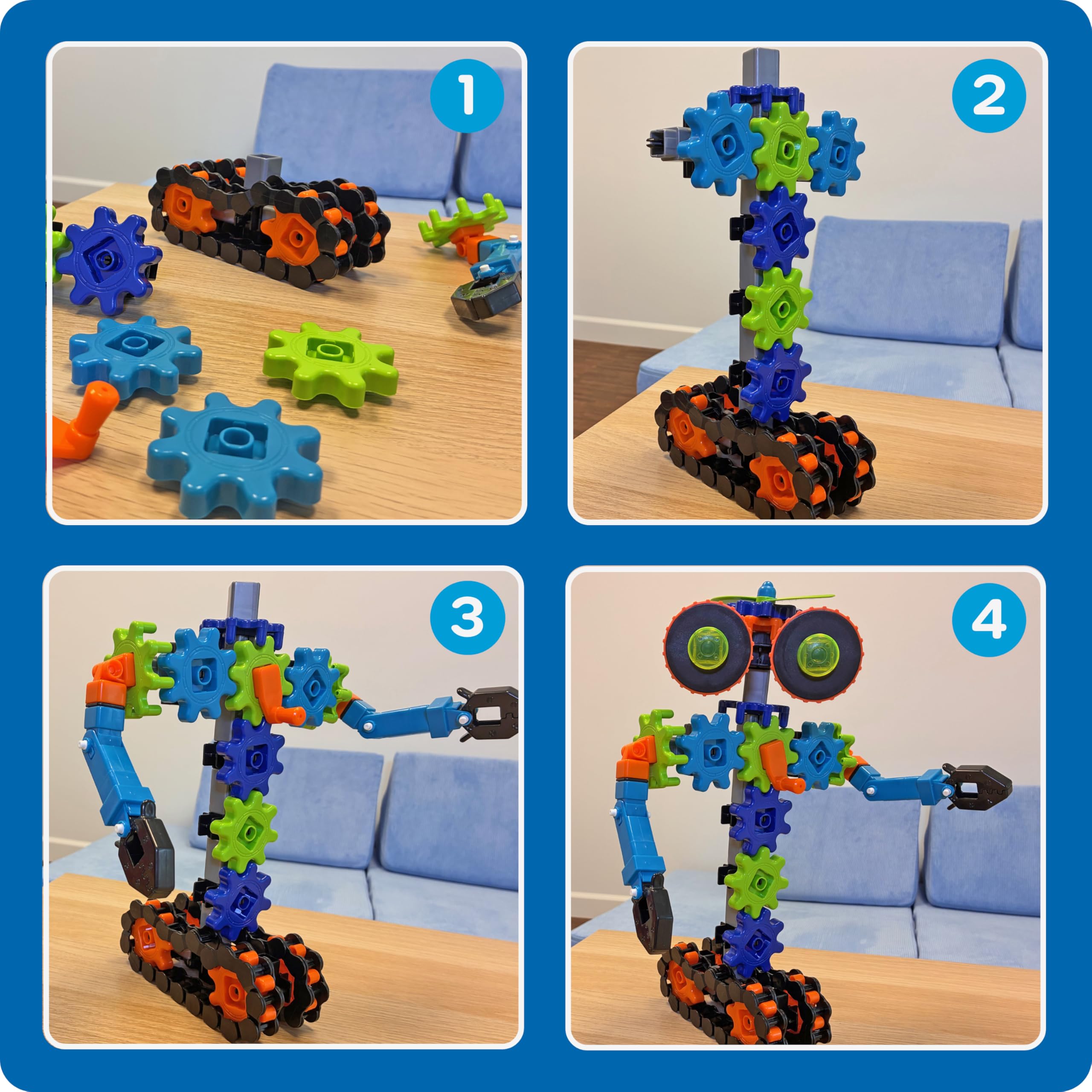 Learning Resources Gears! Gears! Gears! Robots in Motion - STEM Building Set for Kids Ages 5+ 11