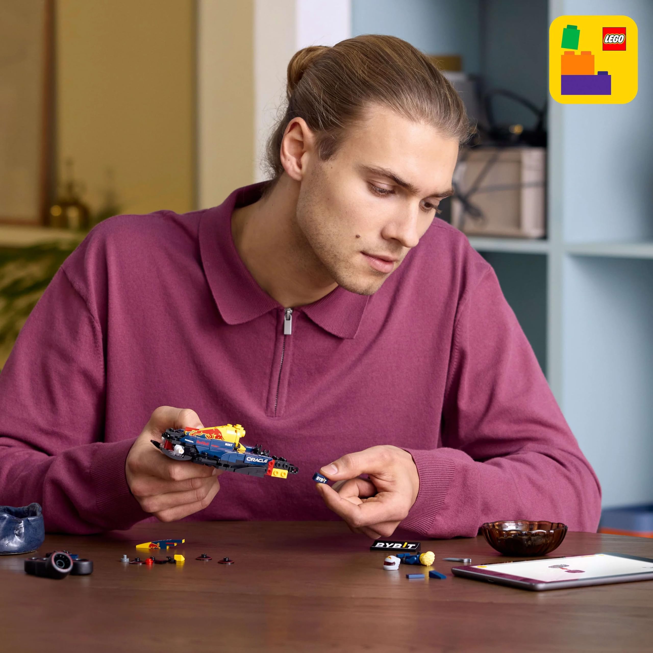 LEGO Speed ​​Champions Oracle Red Bull Racing RB20 F1-Rennwagen 77243 – Formel-1-Modell zum Bauen mit Fahrer-Minifigur für Erwachsene 4