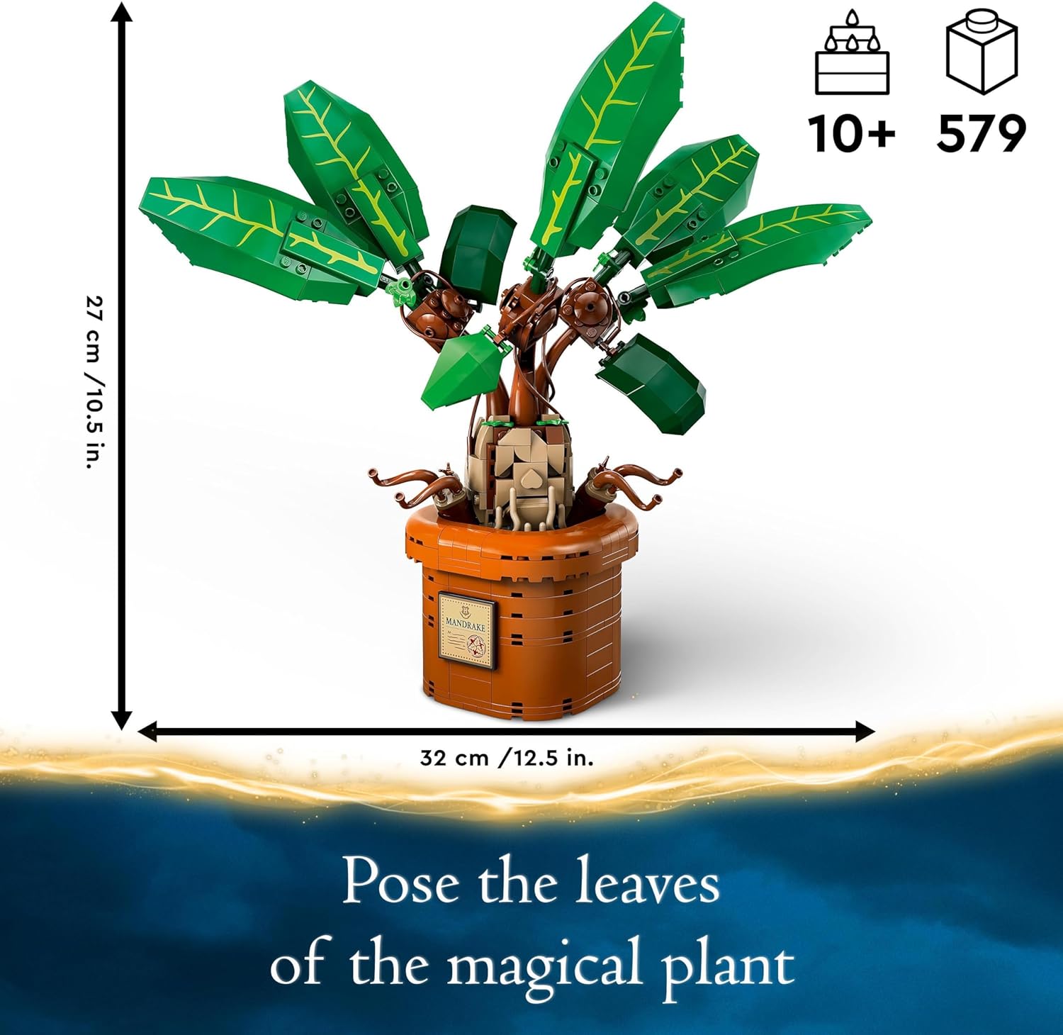 LEGO Harry Potter Mandrake Plant Toy - Buildable Magical Creature Display Set for Ages 10+ 7
