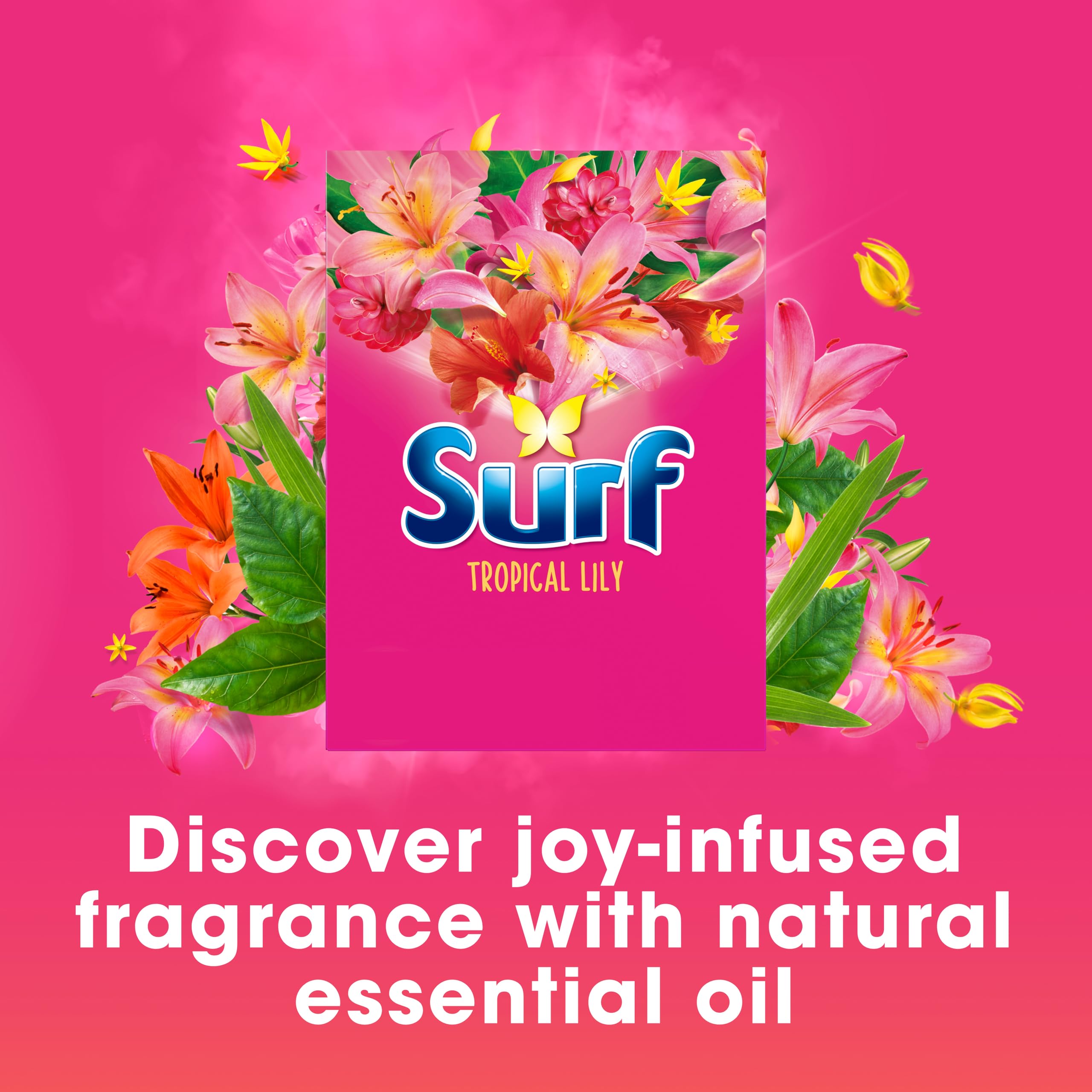 Surf Tropical Lily Washing Powder (1.15 kg) - Bio Laundry Detergent with Long-Lasting Fragrance 3