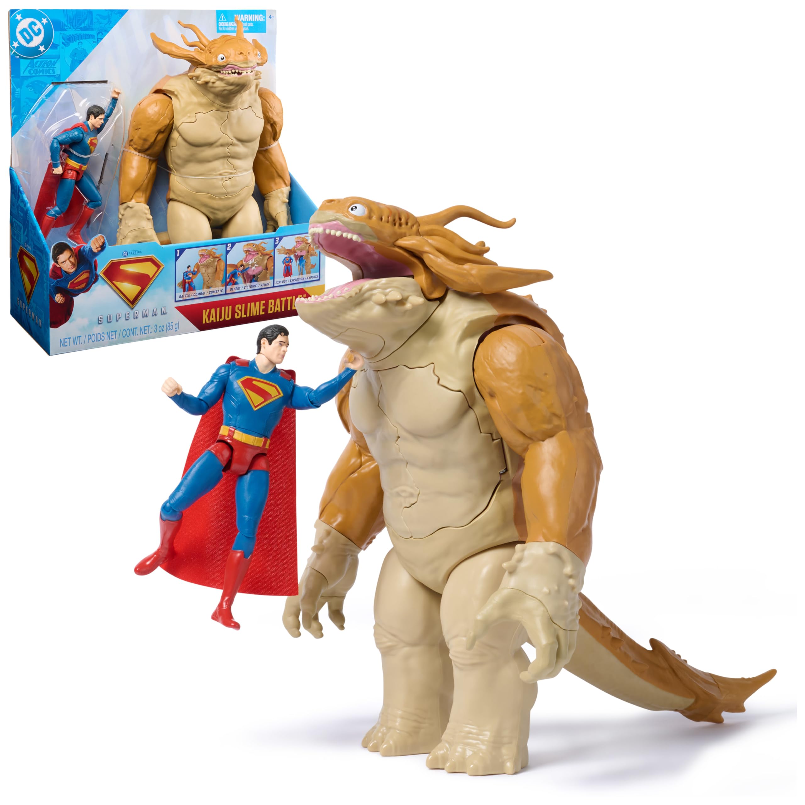 DC Comics Superman vs. Kaiju Slime Battle Action Figure Playset - 4+ Years