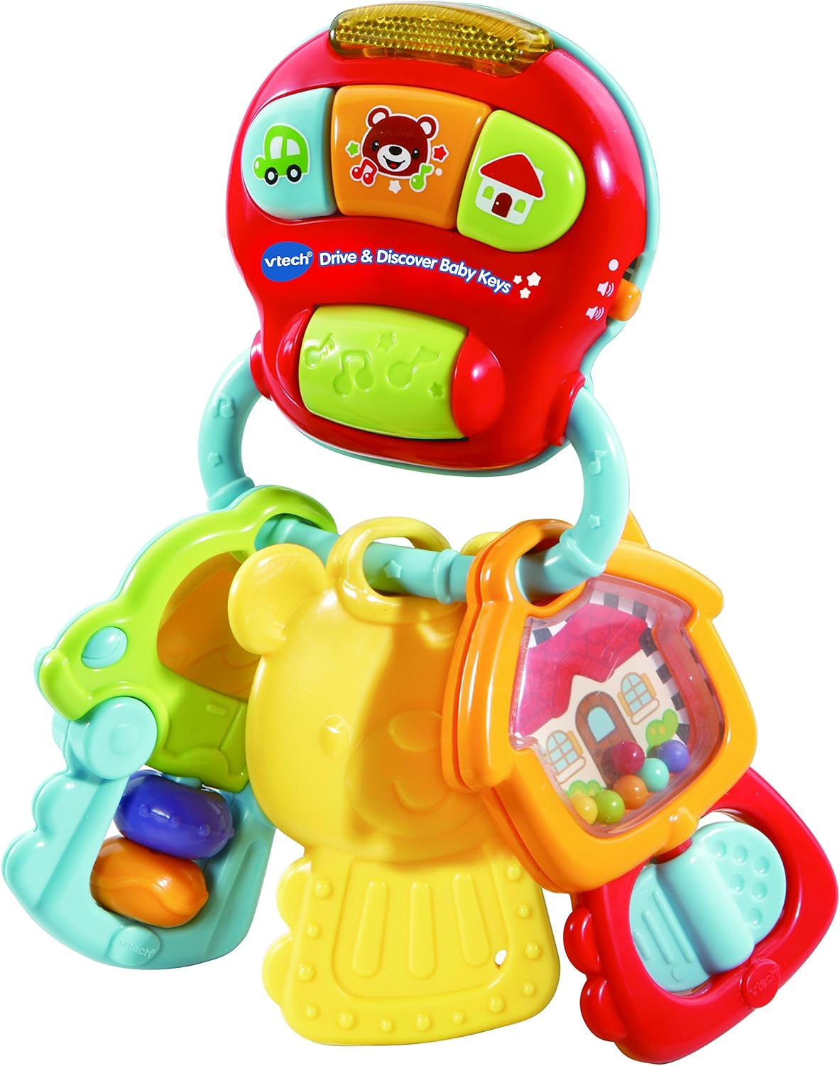 VTech Drive & Discover Baby Keys - Musical Rattle Toy with Lights & Sounds for 0-3 Years