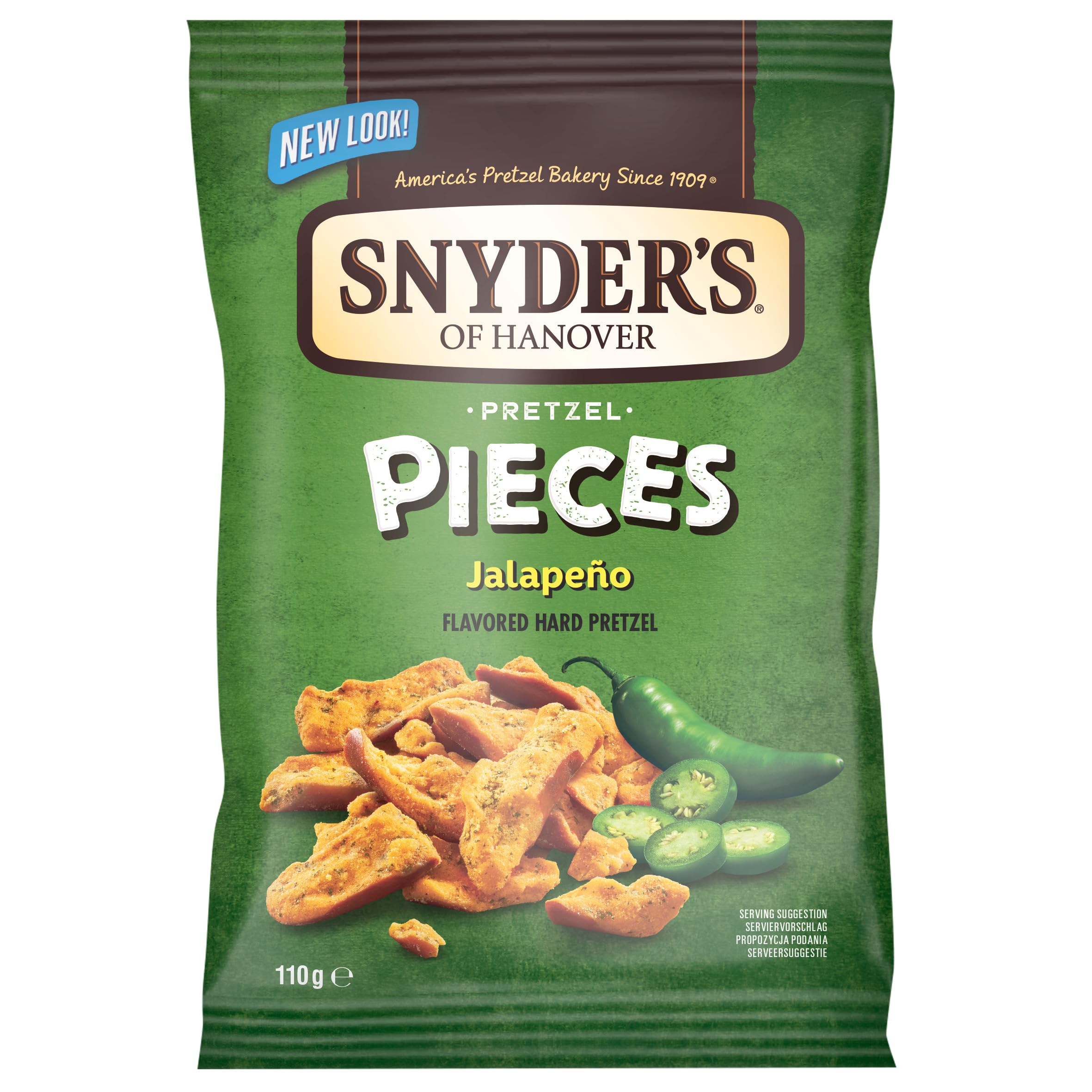 Snyder's of Hanover Pretzel Pieces Jalapeno Snack Food - 10 Pack of 110g Bags 1