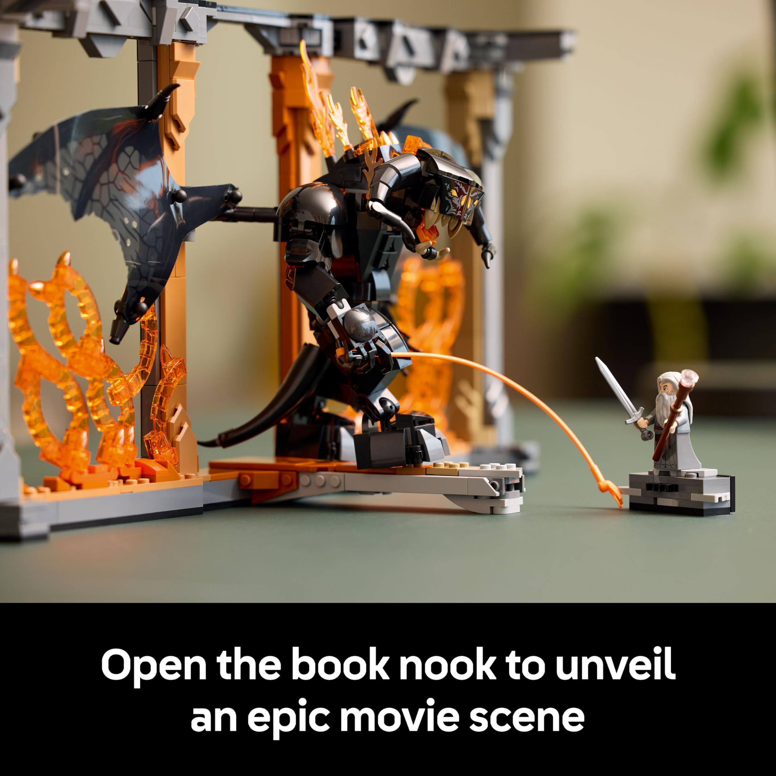 LEGO Icons The Lord of the Rings: Balrog Book Nook - Building Set for Adults 5