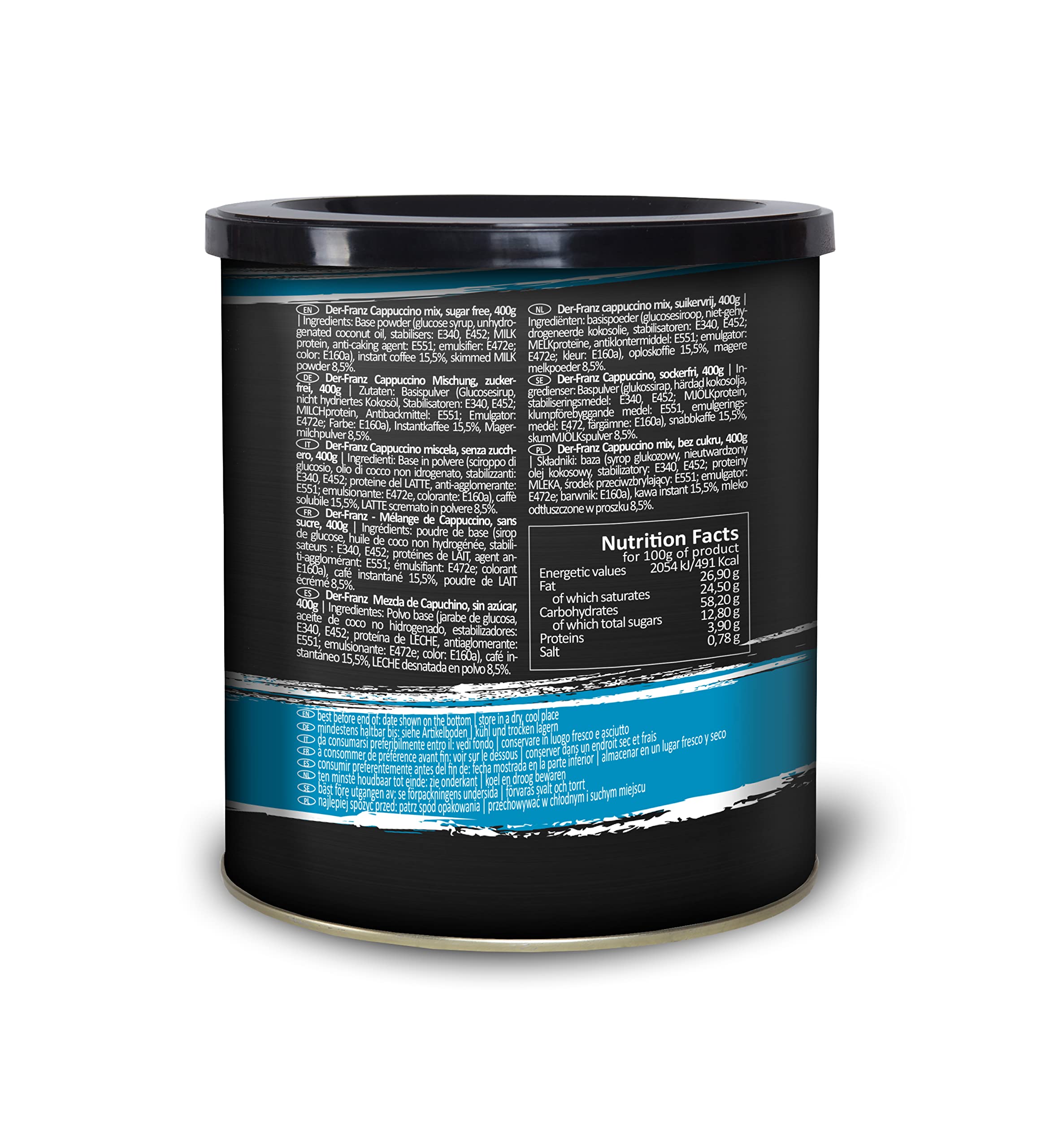 Der-Franz Instant Cappuccino 500 g – Fertige Cappuccino-Mischung mit 15,5 % Instantkaffee 8