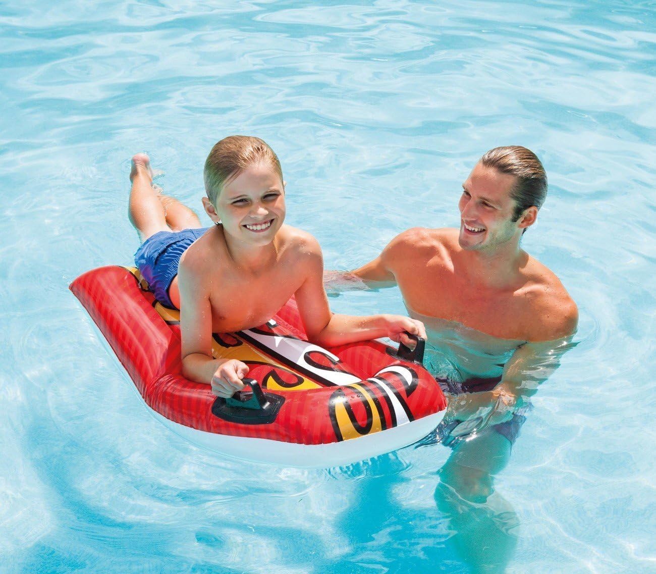 Intex Joy Rider Inflatable Wave Rider - Surf Board Style with Two Handles for Stability 5