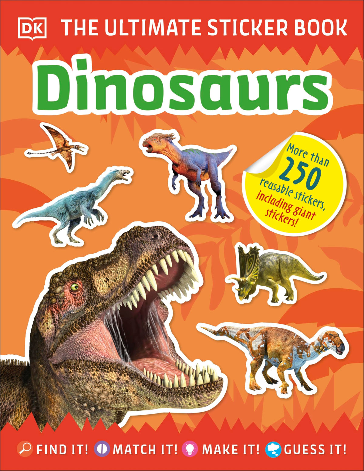 DK Ultimate Sticker Book Dinosaurs - Ages 3-5 | 32 Pages | English