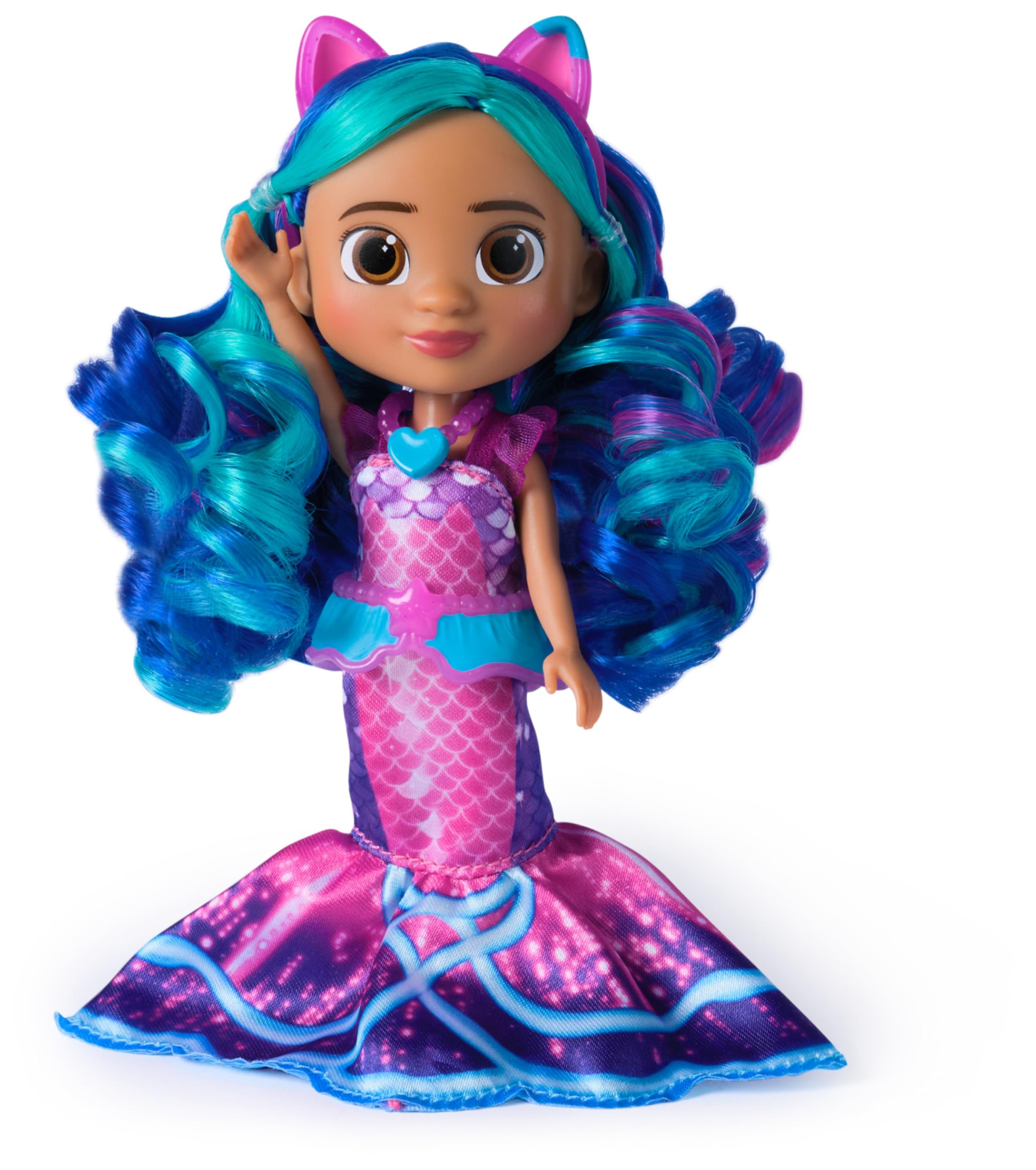 Mer-tastic Gabby Doll from Gabby's Dollhouse: The Movie - 15cm Tall with Brushable Hair & Mermaid Accessories