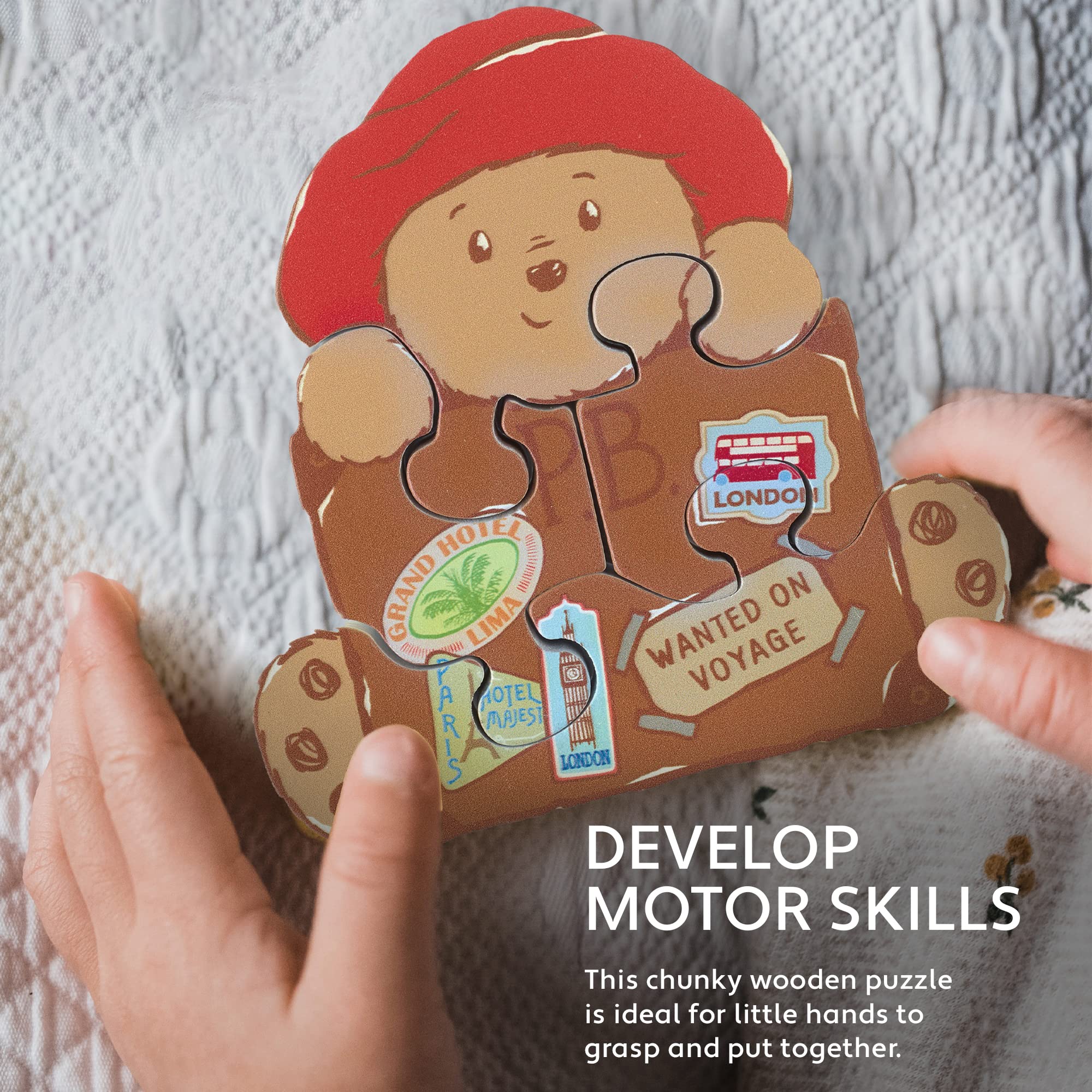 Paddington Bear Mini Wooden Puzzle - Chunky Jigsaw for Toddlers 12 Months+ 5