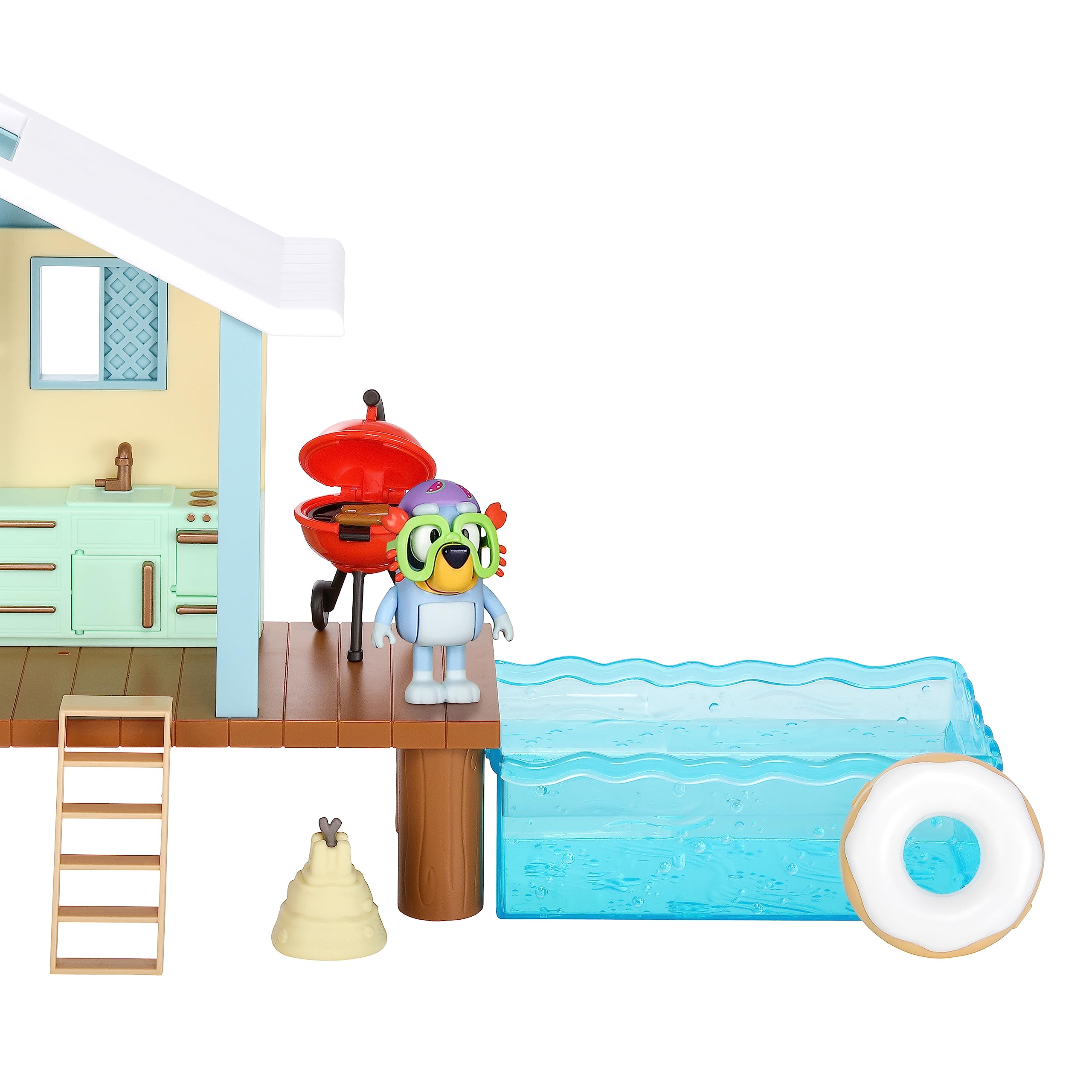 Bluey Beach Cabin Playset - 10+ Piece Playset with Exclusive Figure & Sticker Sheet 12