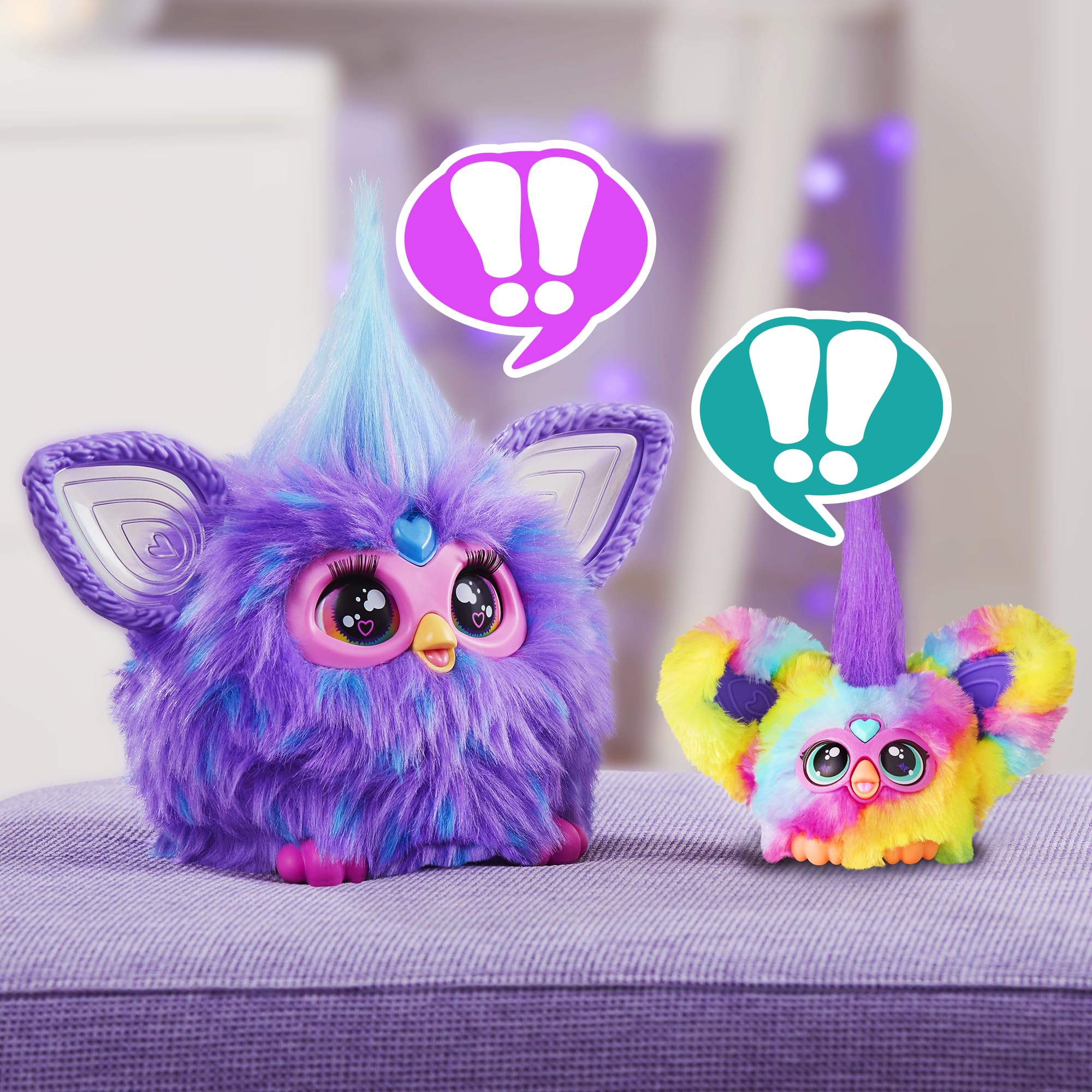 Furby Ray-Vee Furblets Series 1 - Mini Electronic Plush Toy with Sounds, Interactive Talking Collectible for Kids 7