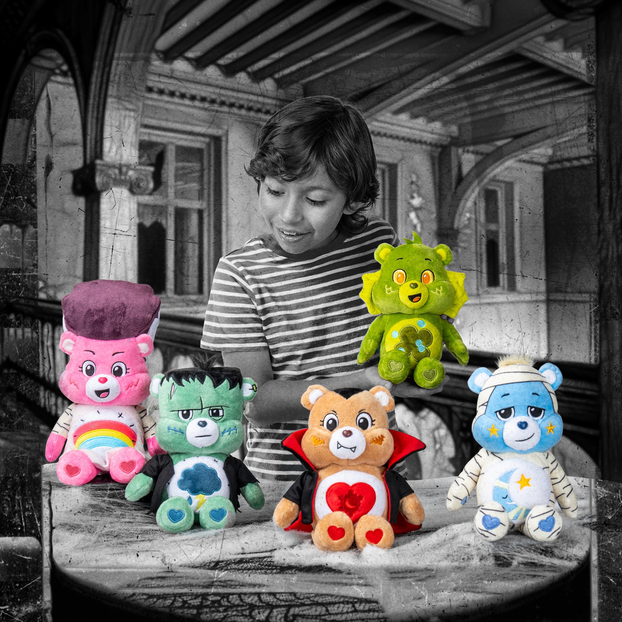 Care Bears Universal Monsters - Bride of Frankenstein Cheer Bear 22cm Plush Toy 4