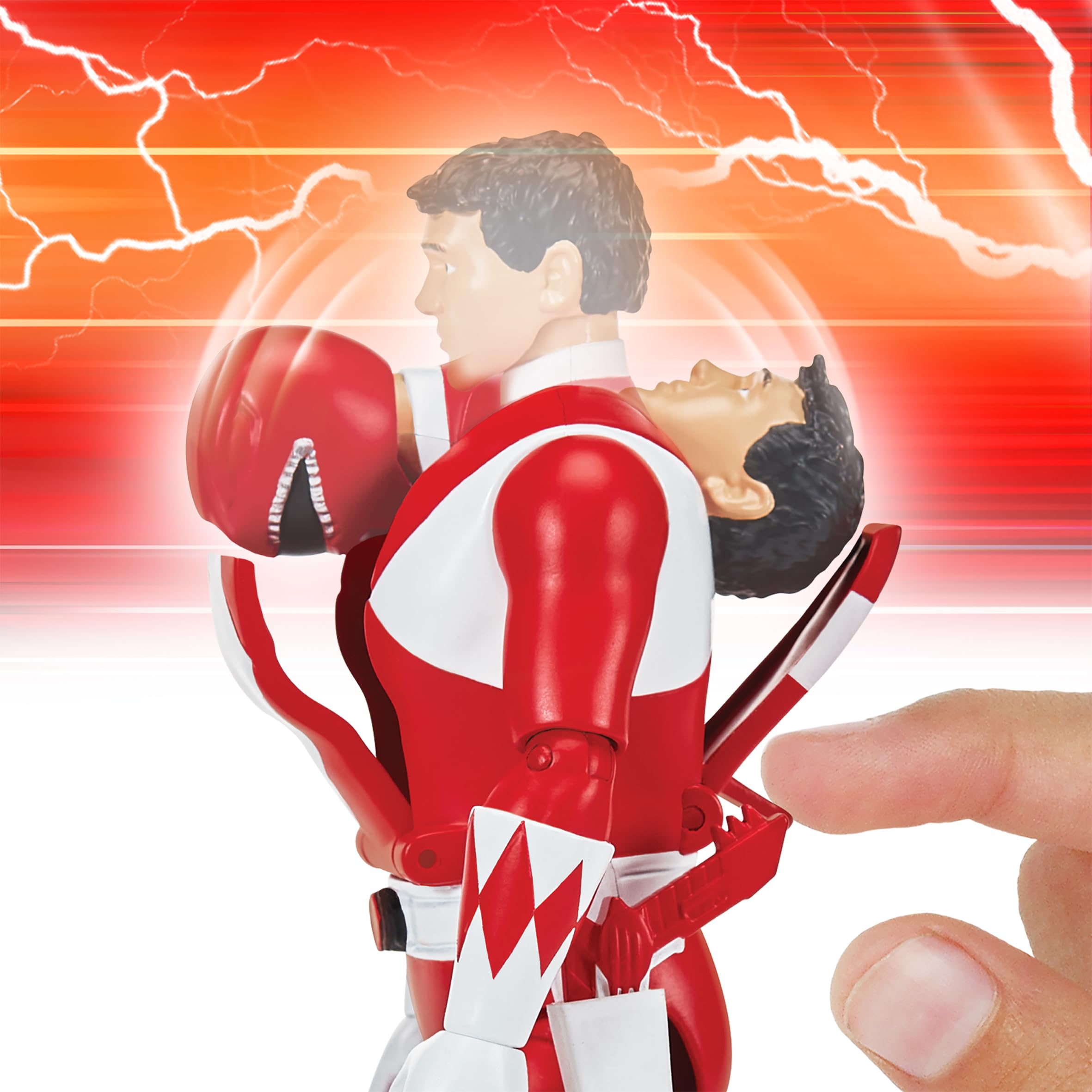 Power Rangers Mighty Morphin Auto-Morphin Red Ranger Action Figure - 4+ Years 3