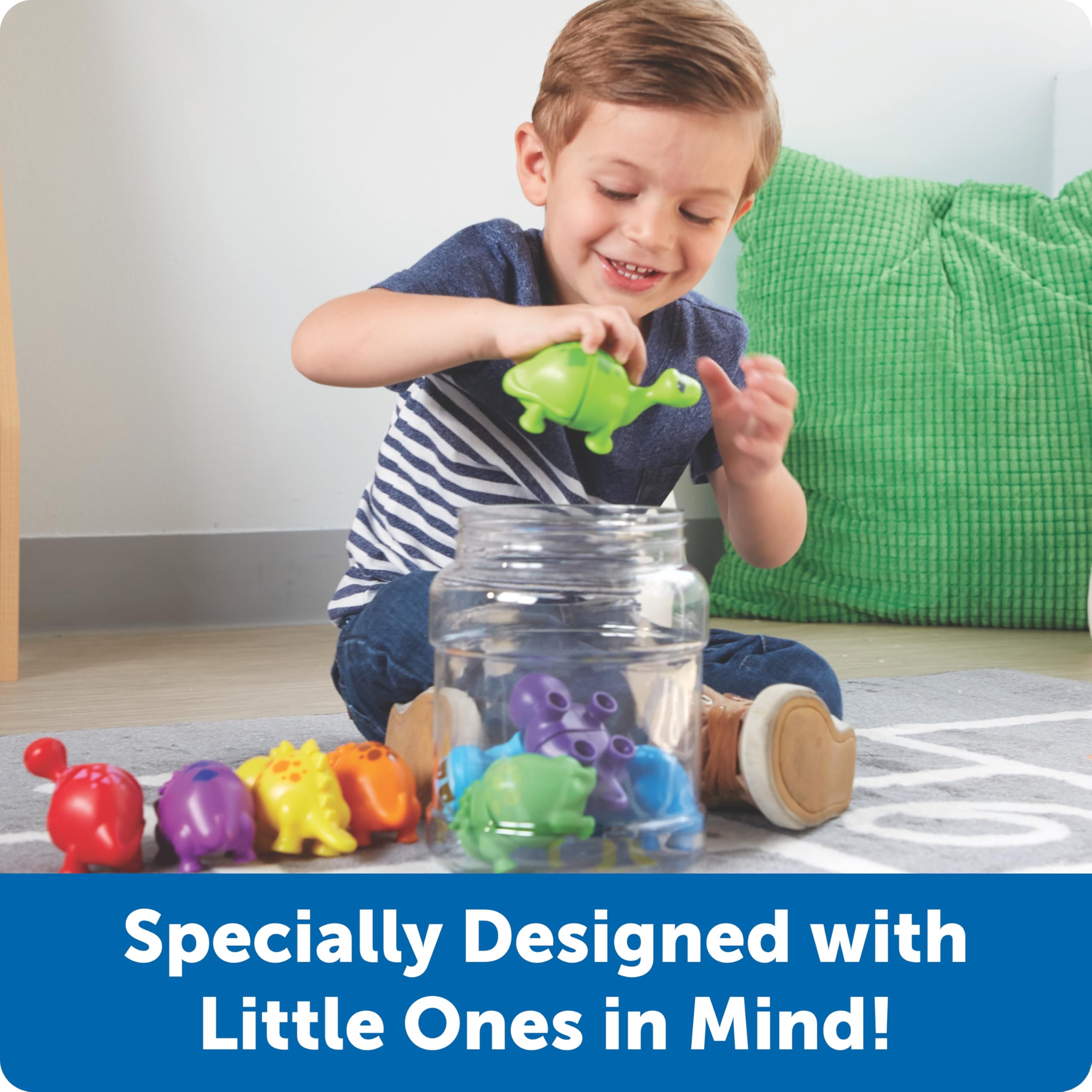 Learning Resources Snap-n-Learn Matching Dinos - Educational Toddler Puzzle for Ages 18 Months+ 10