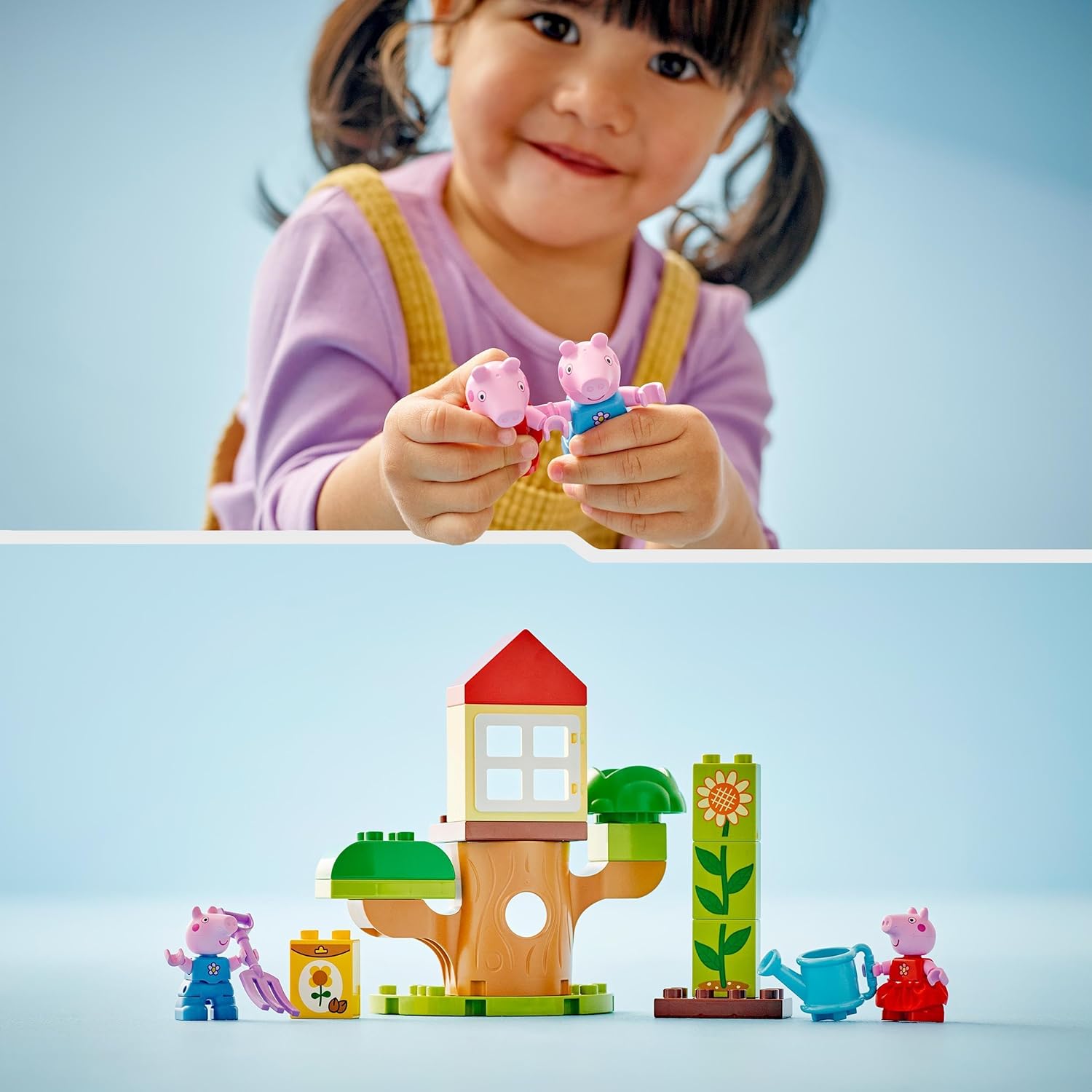 LEGO DUPLO Peppa Pig Garden and Tree House - Educational Building Set for Toddlers 2+ 6