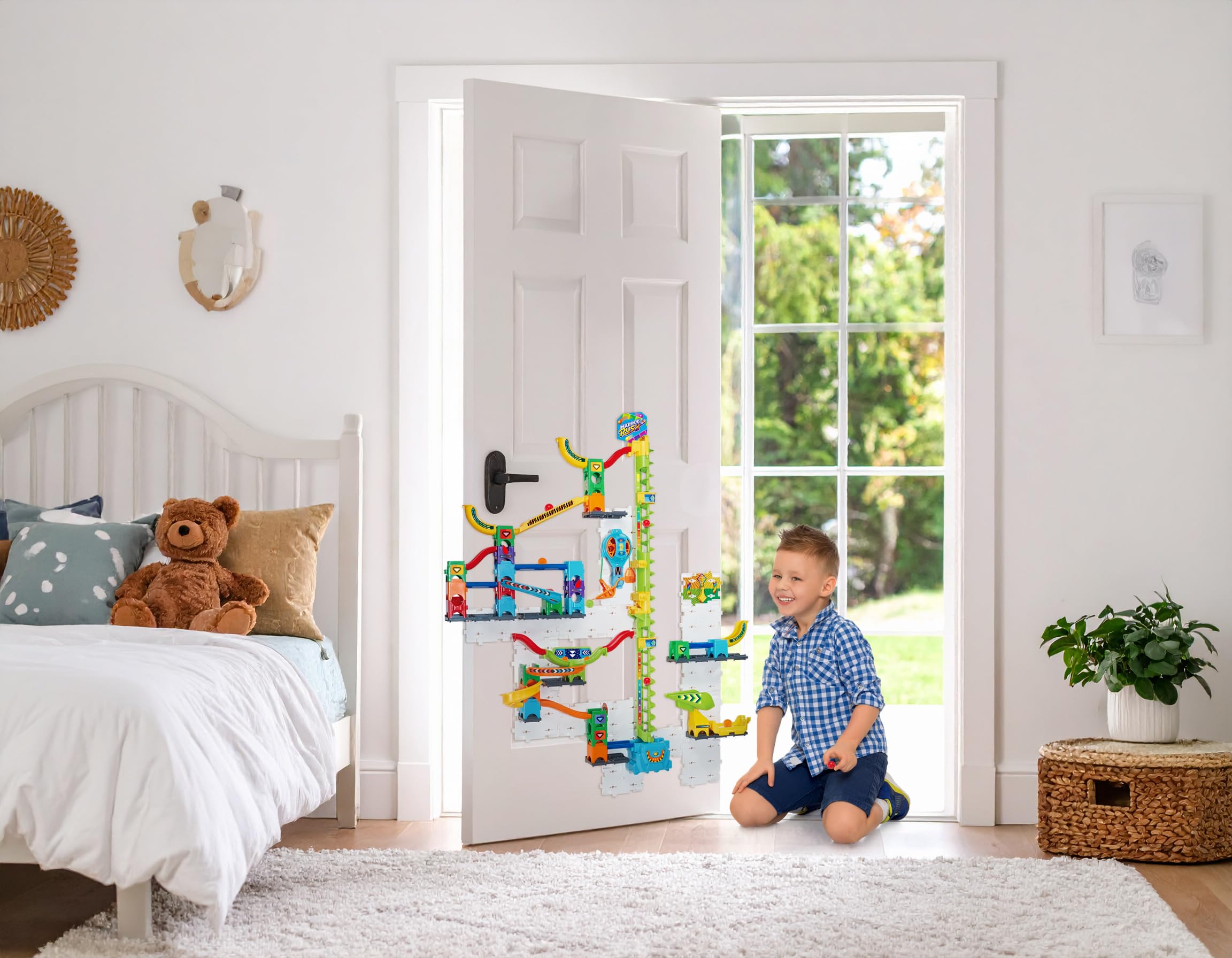 VTech Marble Rush Free Fall Vertical Set - 93-Piece Building Playset with Motorized Lift for Kids 6-10 4