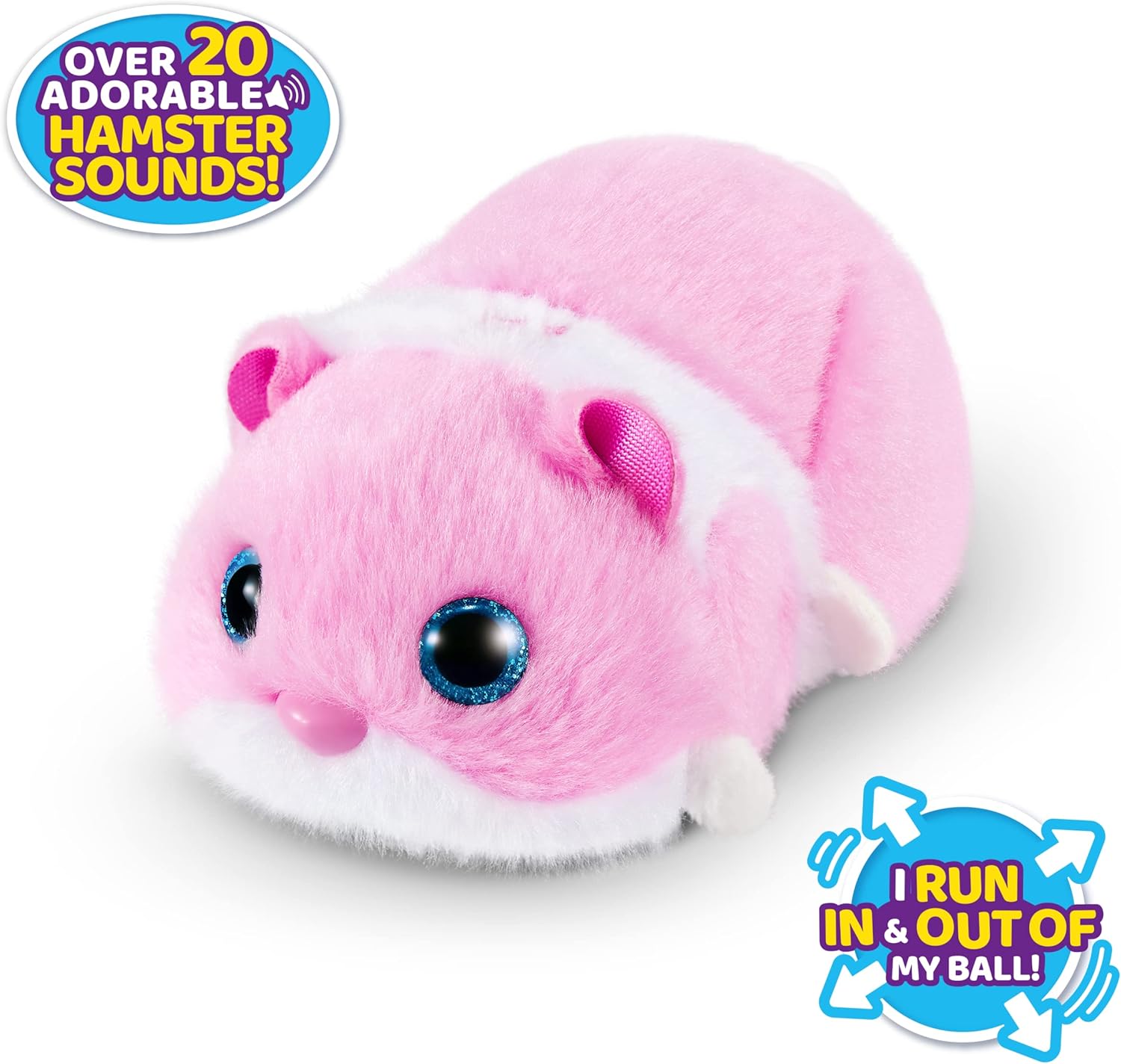 Hamster Mania by ZURU - Interactive Pink Hamster Toy with Real Sounds & Movements 5