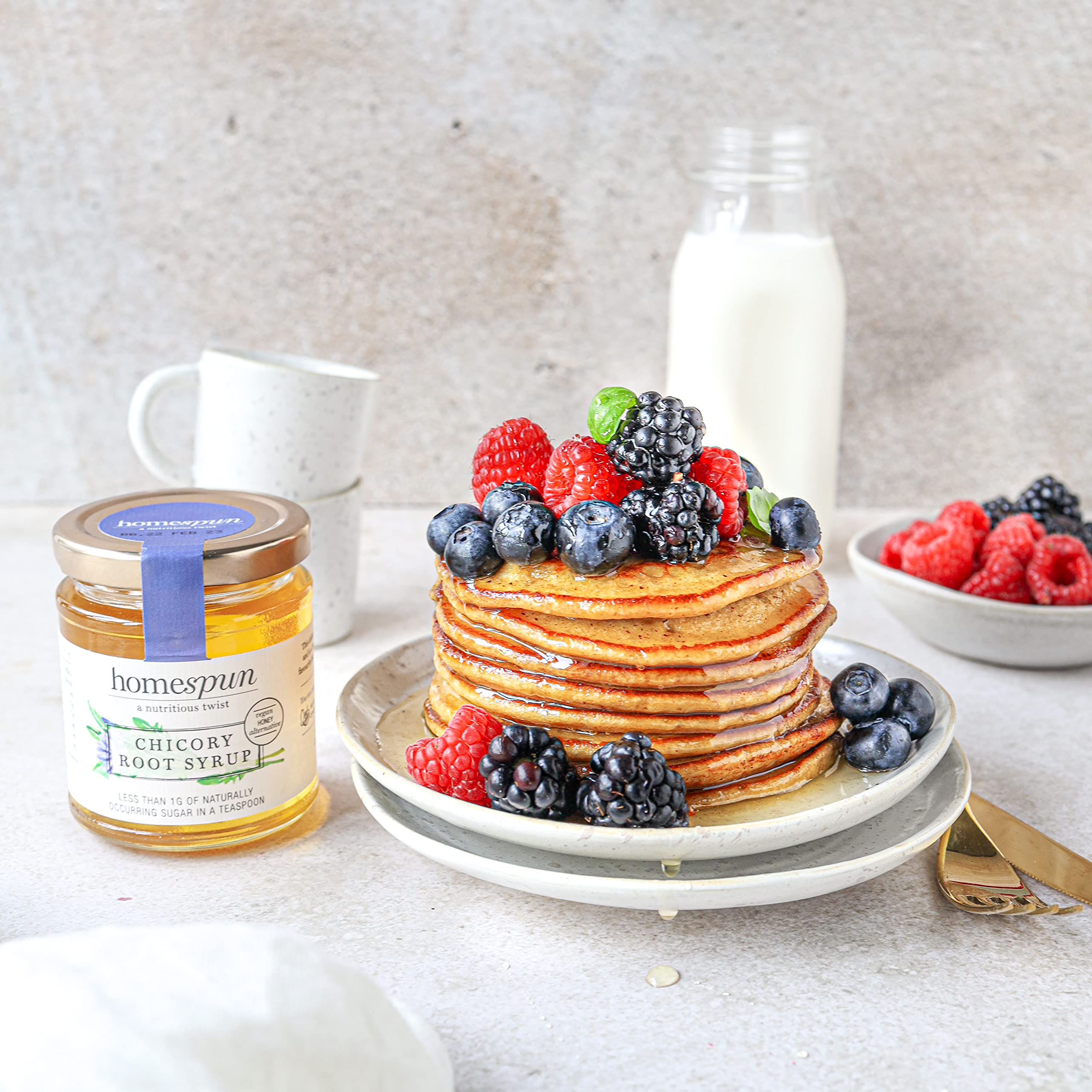 Homs pun Chicory Root Syrup - Keto & Low Carb Sweetener - Low Sugar, Vegan 3