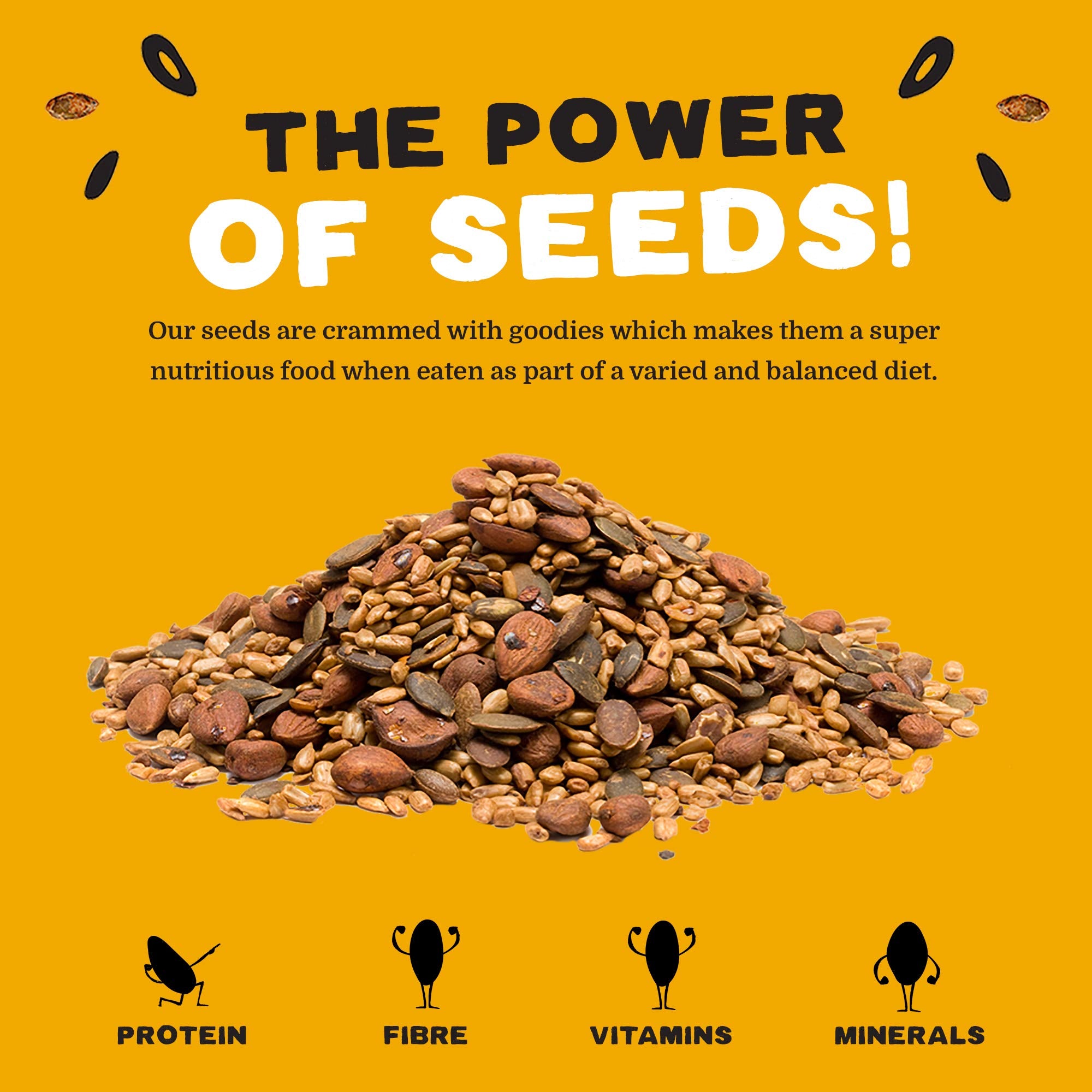 Munchy Seeds Mild Chilli Sunflower & Pumpkin Seed Mix - Protein Snack, Gluten-Free | 450g 5