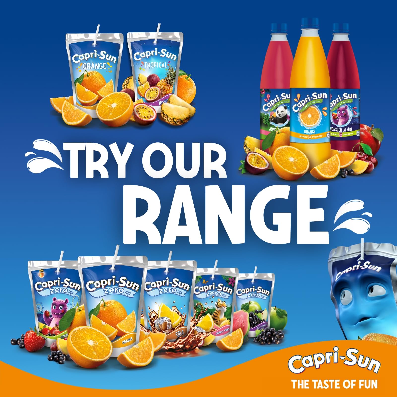 Capri-Sun Jungle Drink Squash (1 Litre) - No Added Sugar - Double Strength 9
