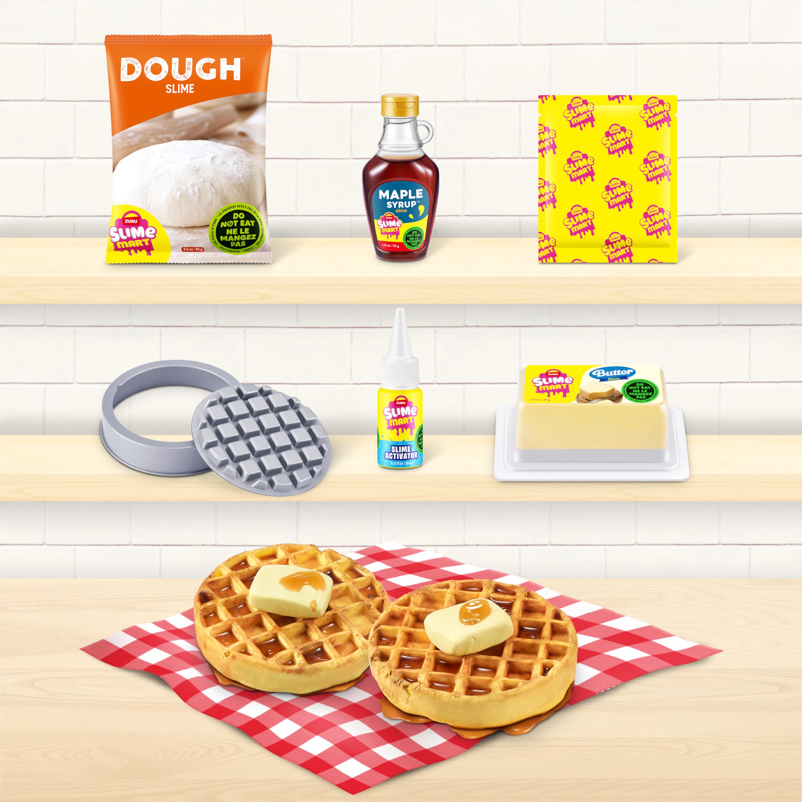 Slime Mart Small Bag by ZURU - Waffles Slime Compound for Kids 6+ 6