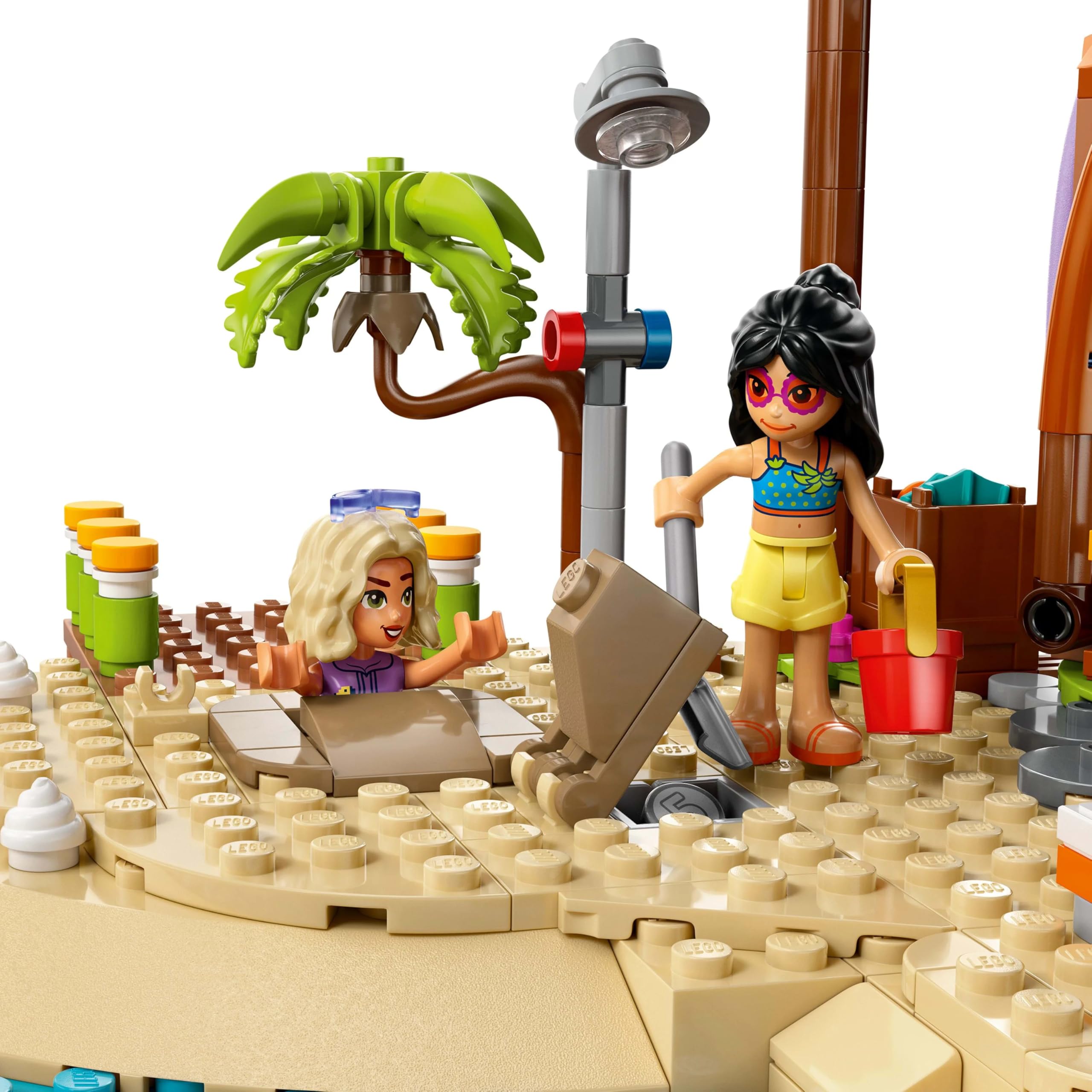 LEGO Friends Family Holiday Beach Resort Toy - 1140-Piece Playset with 6 Mini Dolls & Turtle Figure 3