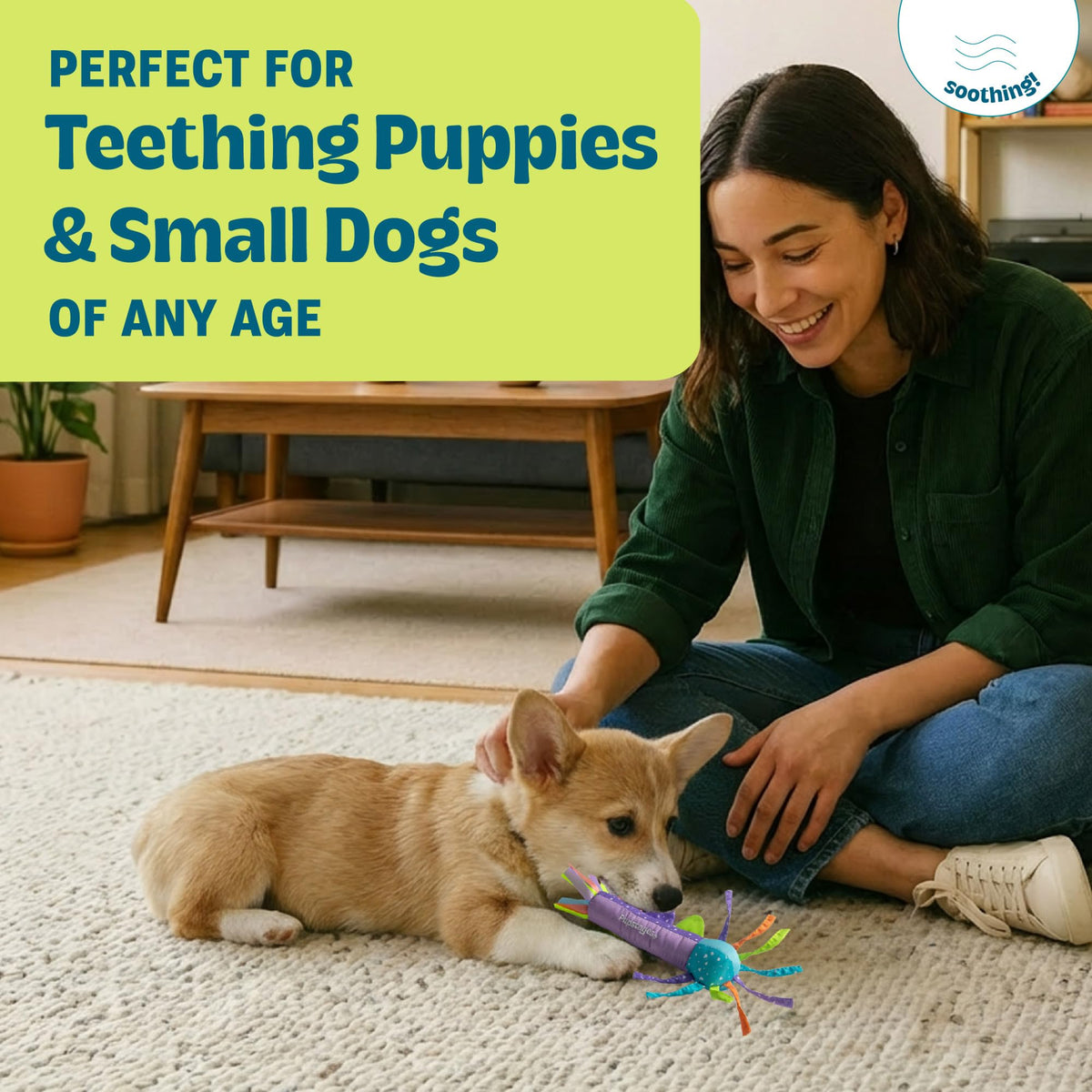 Pupstages Cool Teething Stick Dog Toy - Soothes Gums, Reduces Destructive Behavior, Freezable 4