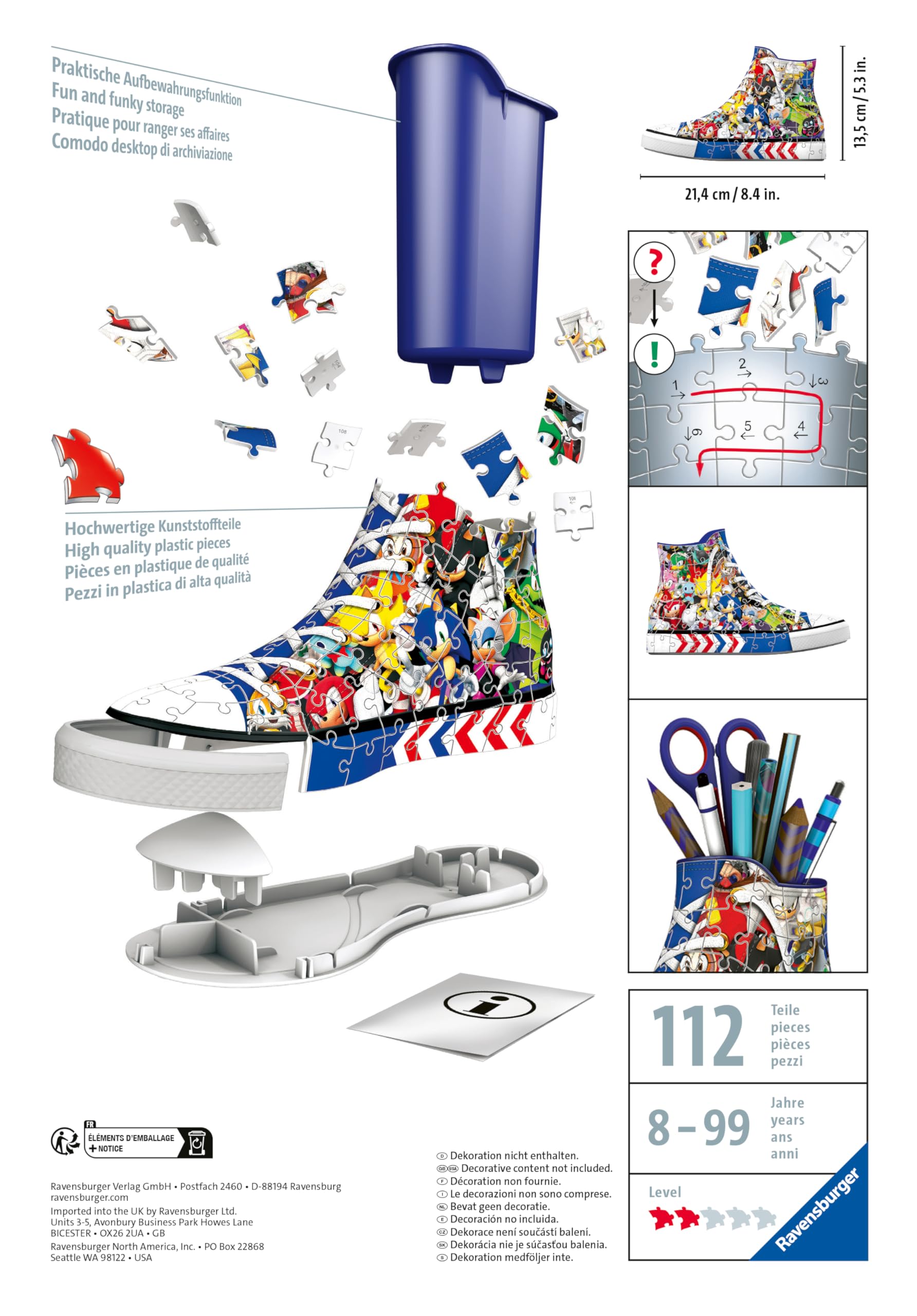 Ravensburger Sonic The Hedgehog 3D Puzzle - 108 Pieces for Ages 8+ 5