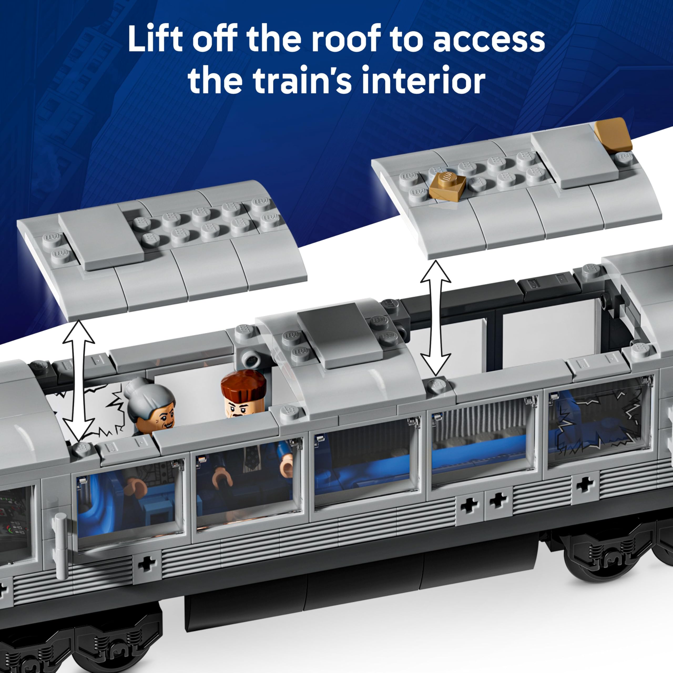 LEGO Marvel Spider-Man vs. Doc Ock U-Bahn-Szene – Bau- und Spielset für Kinder ab 9 Jahren 8