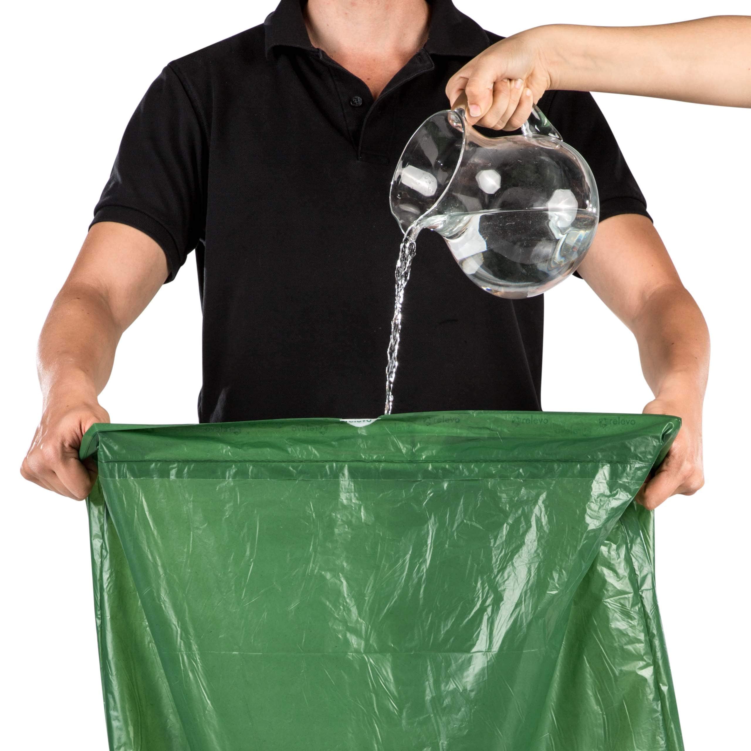 Relevo 100% Recycled Heavy Duty Bin Liners 50L - 30 Bags (70 x 75 cm), Green 6