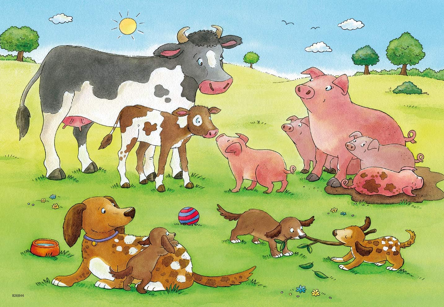 Ravensburger 07590 2x12-Piece Farm Animals Kids Puzzle - Educational Jigsaw for Children 3 Years and Up 8