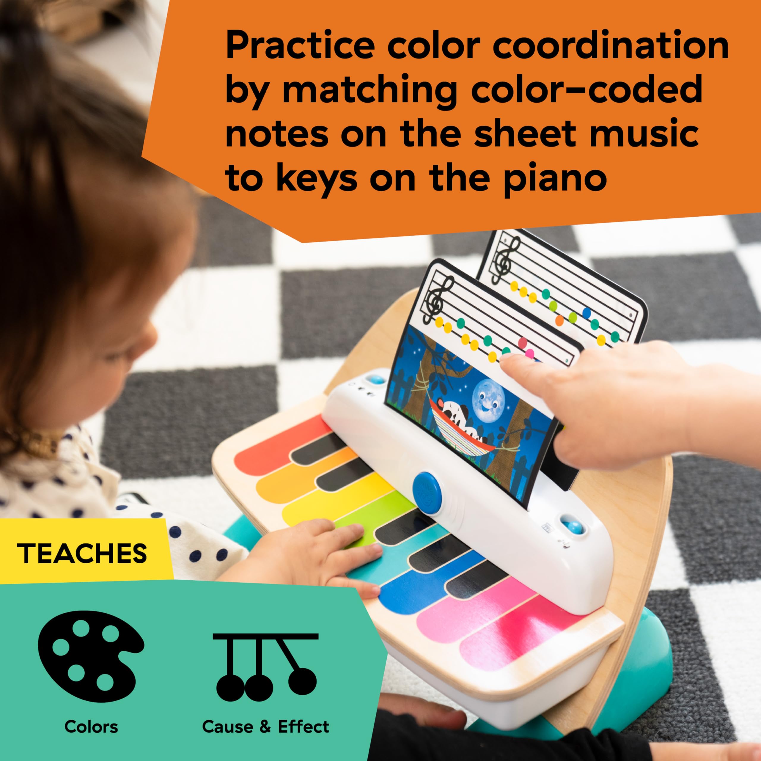 Baby Einstein Hape Magic Touch Piano - Wooden Musical Toy for Toddlers 6-36 Months 7