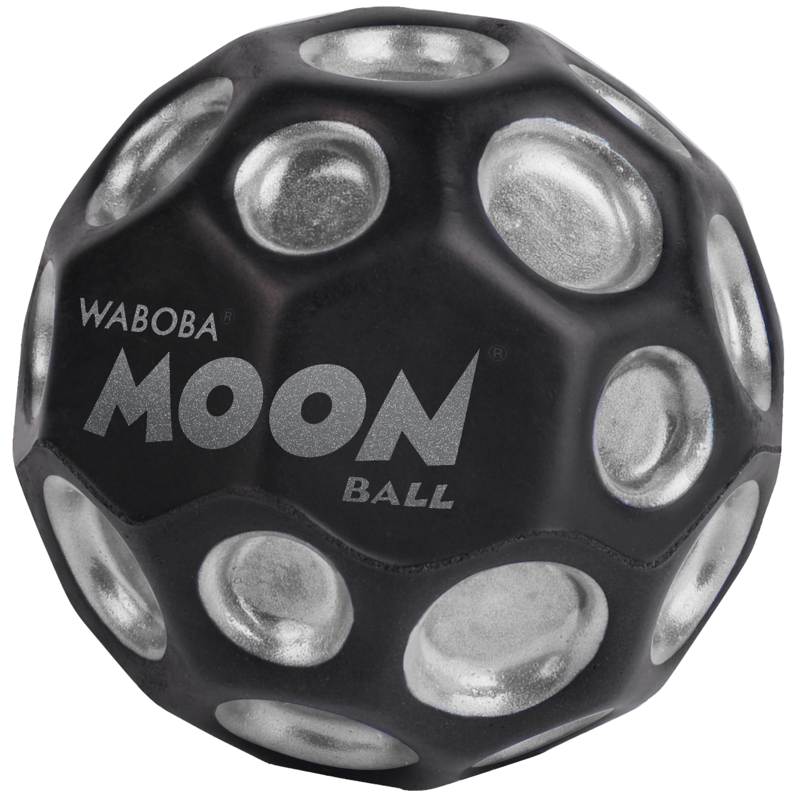 Waboba The Original Moon Ball - Hyper Bouncy Ball | Silver | 65mm