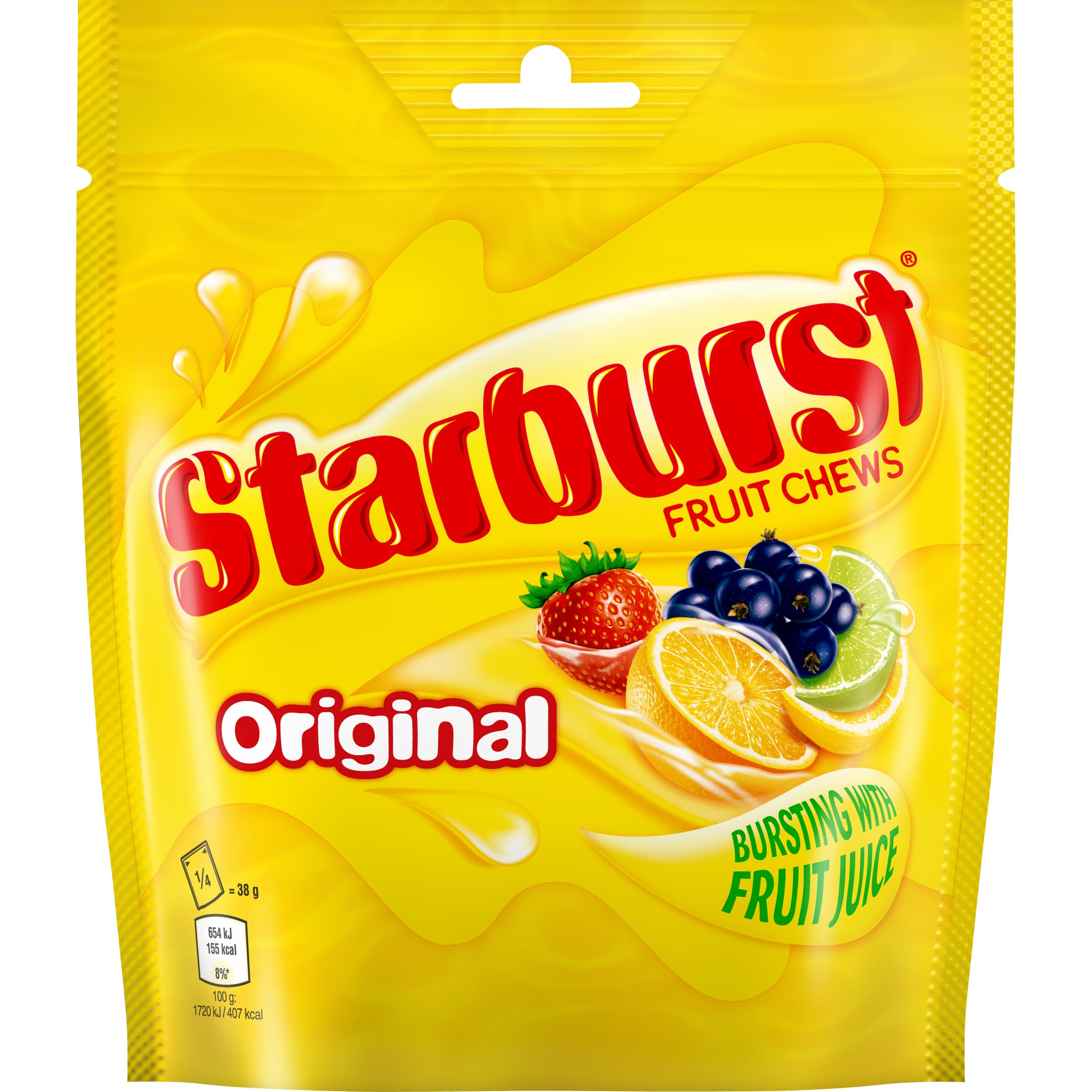 Starburst Original Fruit Chews Sweets Pouch 138g 4