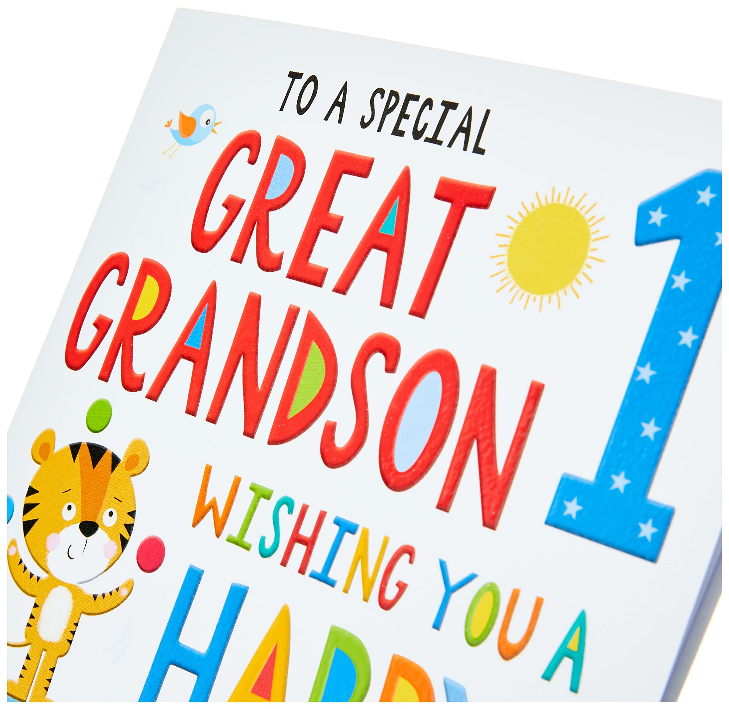 Piccadilly Greetings Regal Publishing Age 1 Great Grandson Birthday Card | 9 x 6 Inches 3