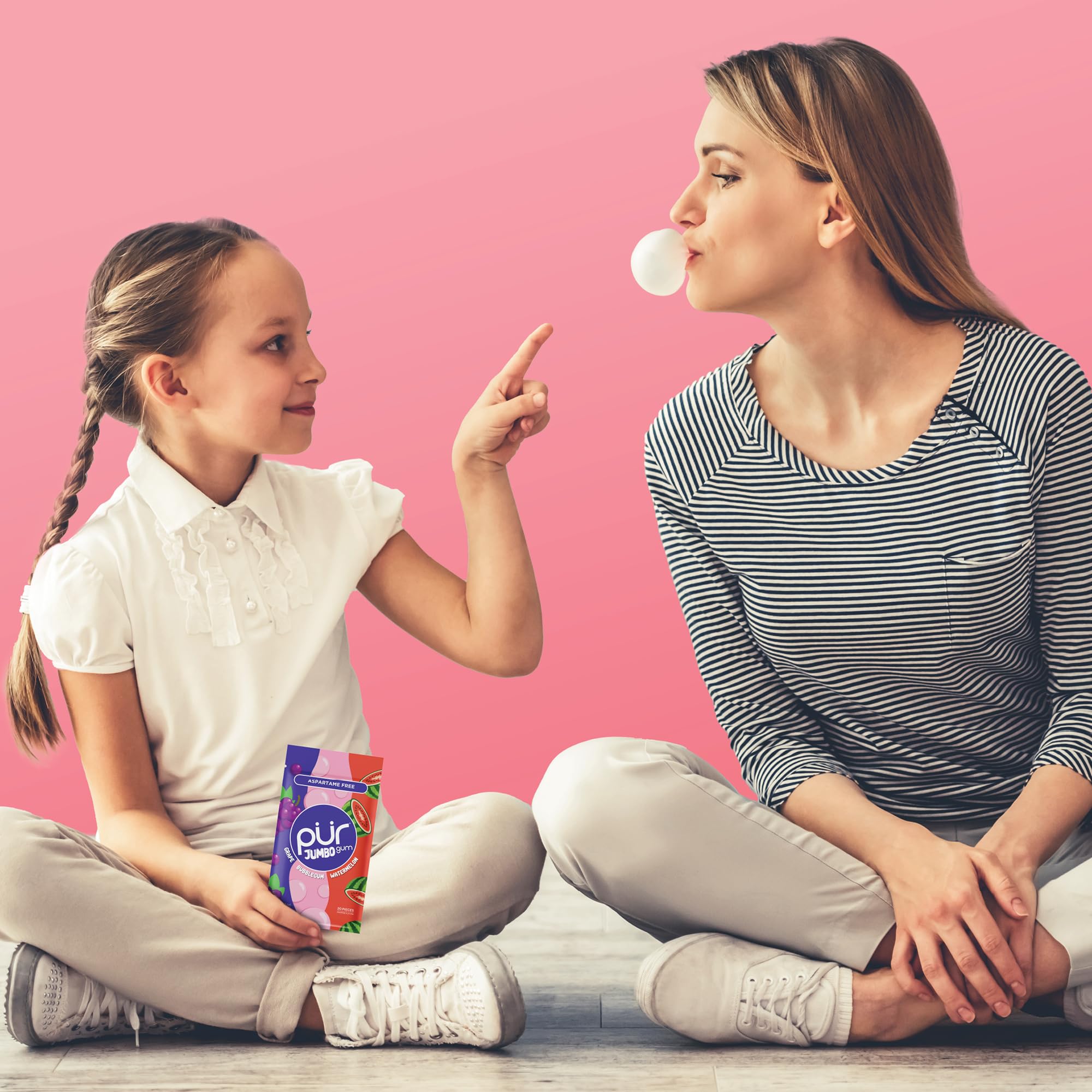 PUR - Jumbo Gum Chewing Gum (Resealable Bag) 6