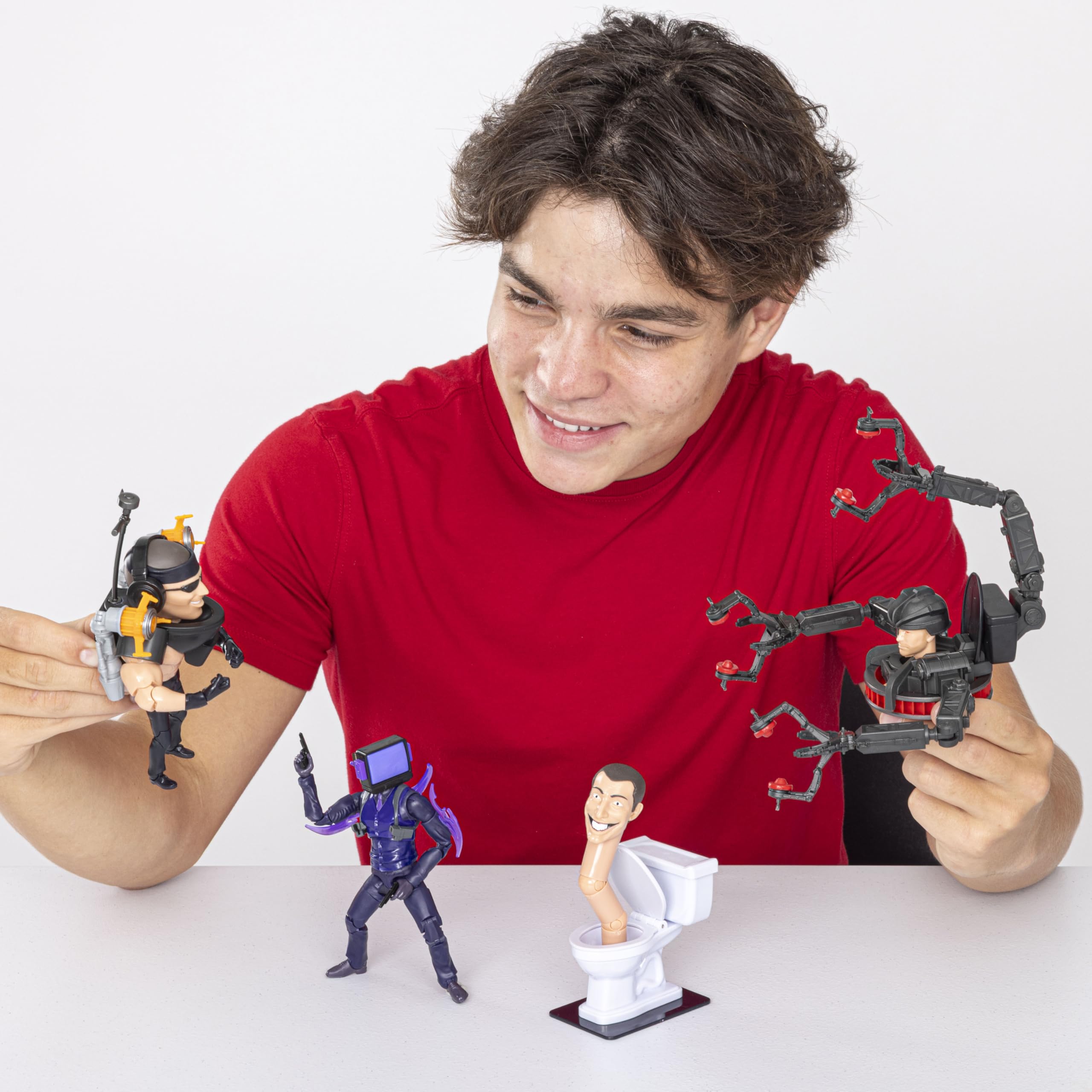 Skibidi Toilet Dark TV Man Deluxe Collector Figure Series 2 - 6" Articulated Action Figure 5