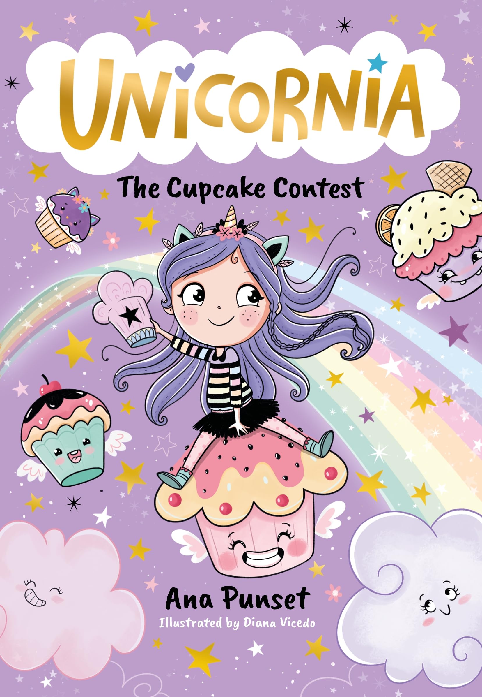 Unicornia: The Cupcake Contest by Ana Punset | Illustrated Children's Cookery Paperback