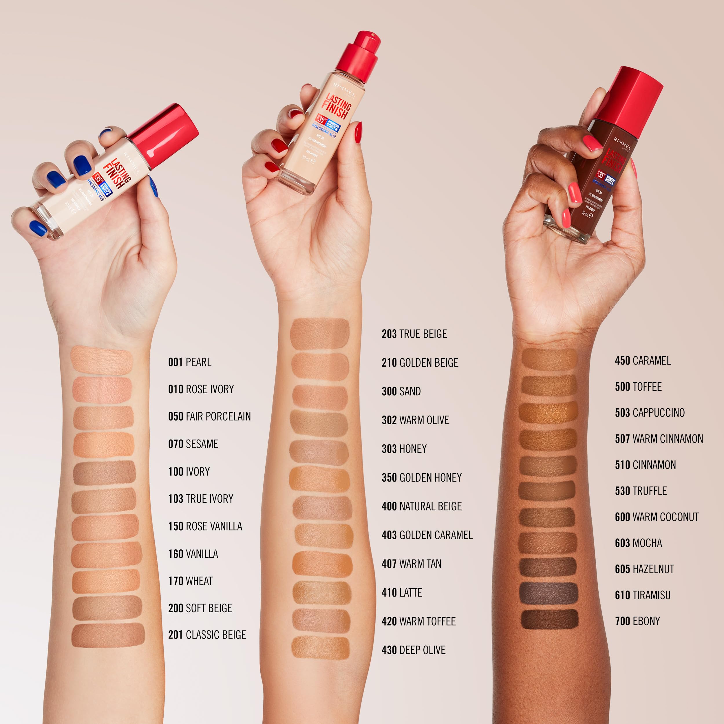 Rimmel - Lasting Finish 35Hr Foundation (300 Sand), Full Coverage Hydrating Liquid Foundation with SPF20, Vegan & Cruelty Free 5