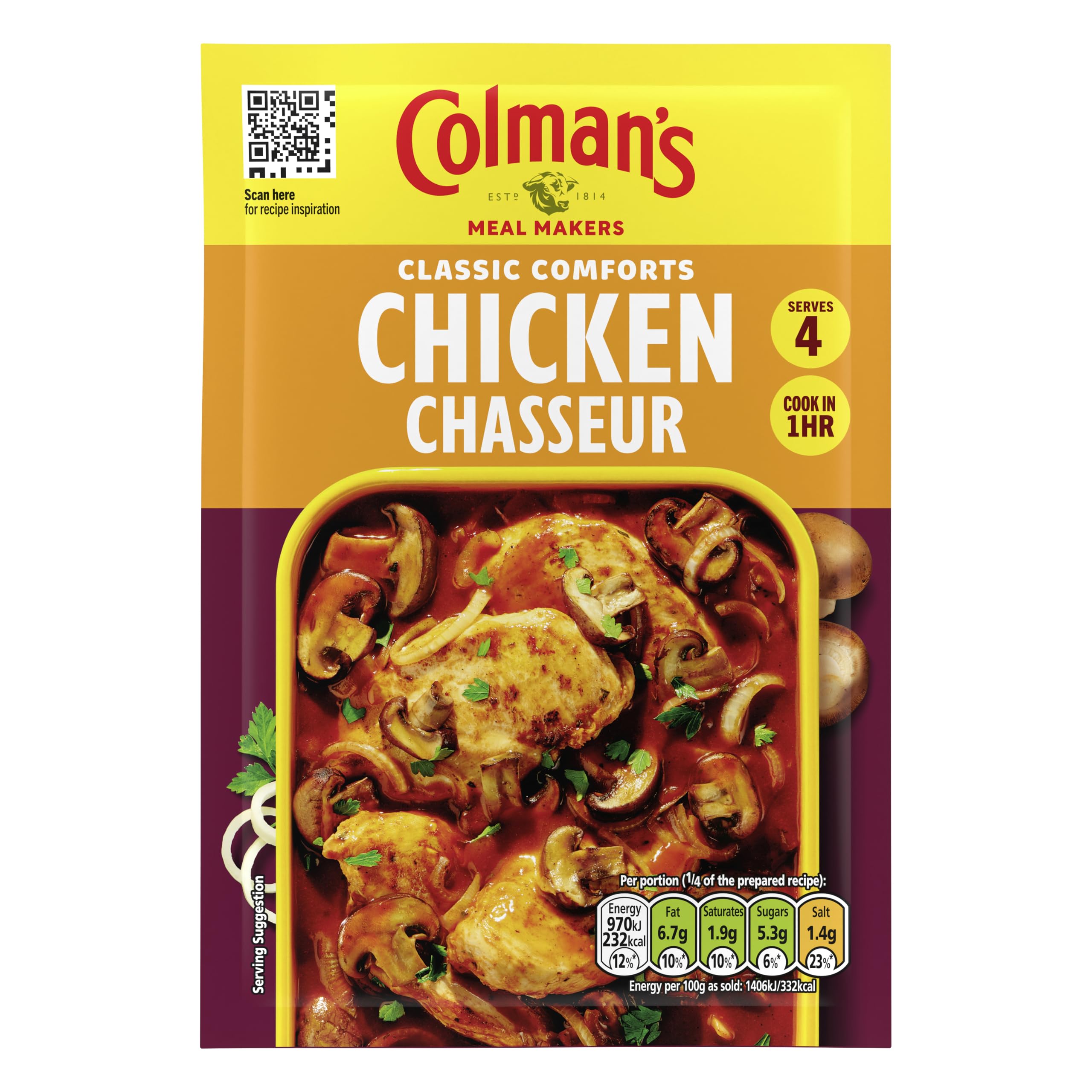 Colman's Chicken Chasseur Meal Maker - Recipe Mix for Rich Comfort Food 3