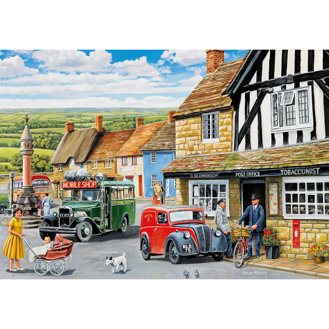 Gibsons Daily Deliveries Jigsaw Puzzle Set - 4 x 500 Pieces | Trevor Mitchell Art 8