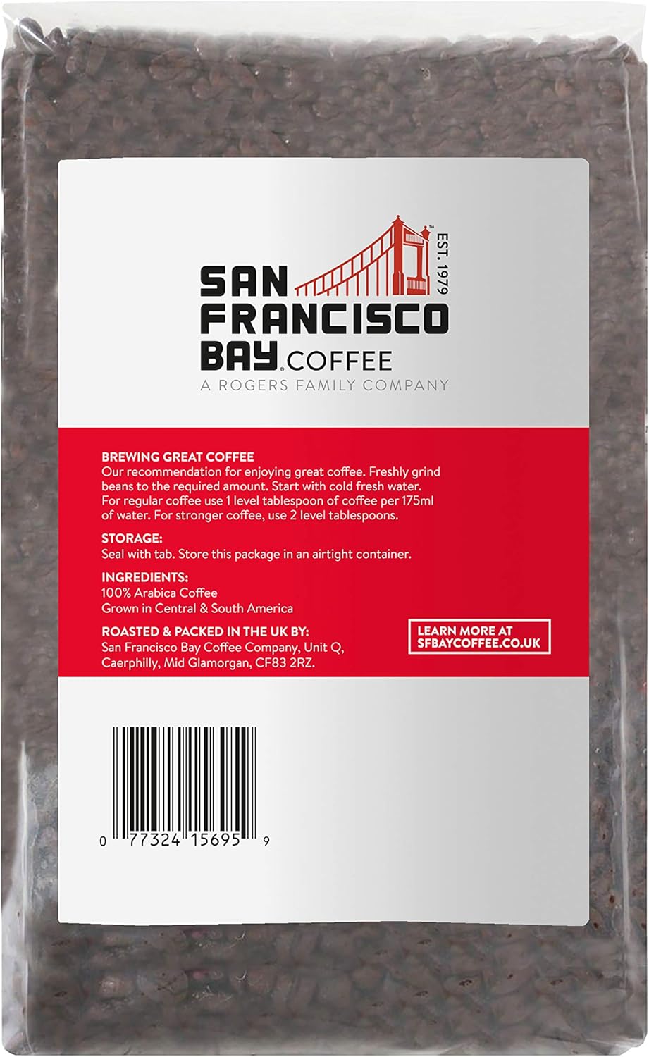 San Francisco Bay Coffee Welsh Blend, Whole Bean, 908g 5