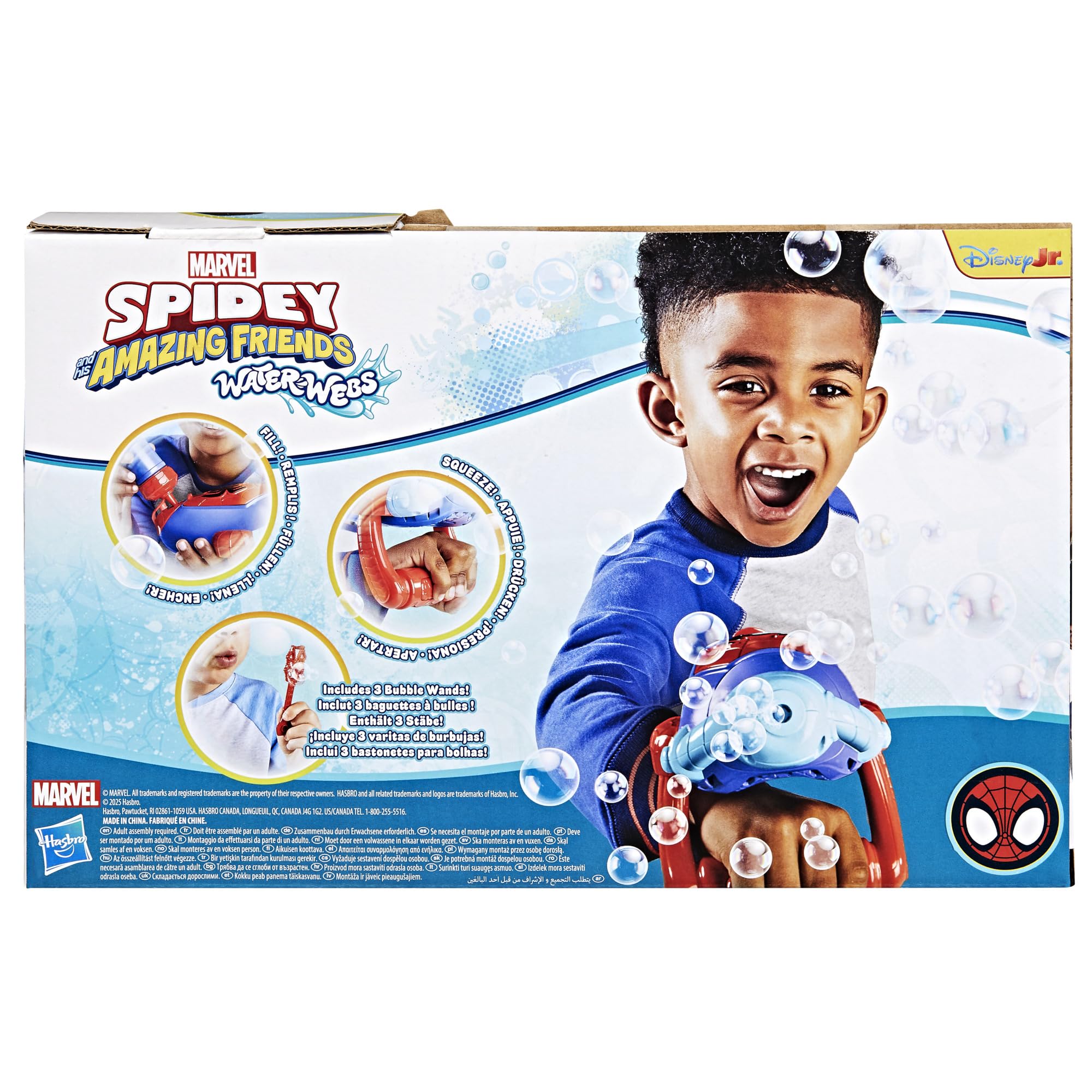 Spidey and His Amazing Friends Water-Webs Bubble Slinger Electronic Toy - Ages 3+ 19