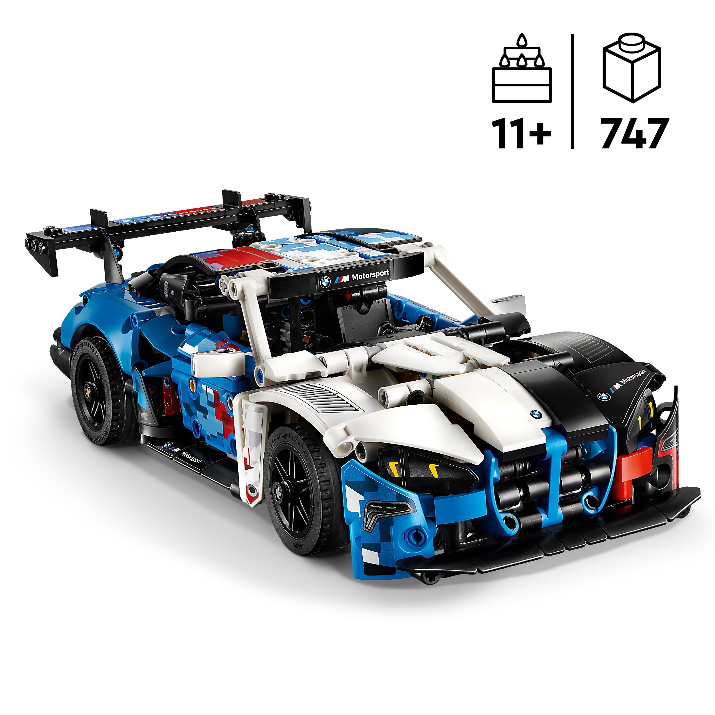 LEGO Technic BMW M4 GT3 EVO Race Car Toy Set 42226 | V6 Engine, Steering | Ages 11+