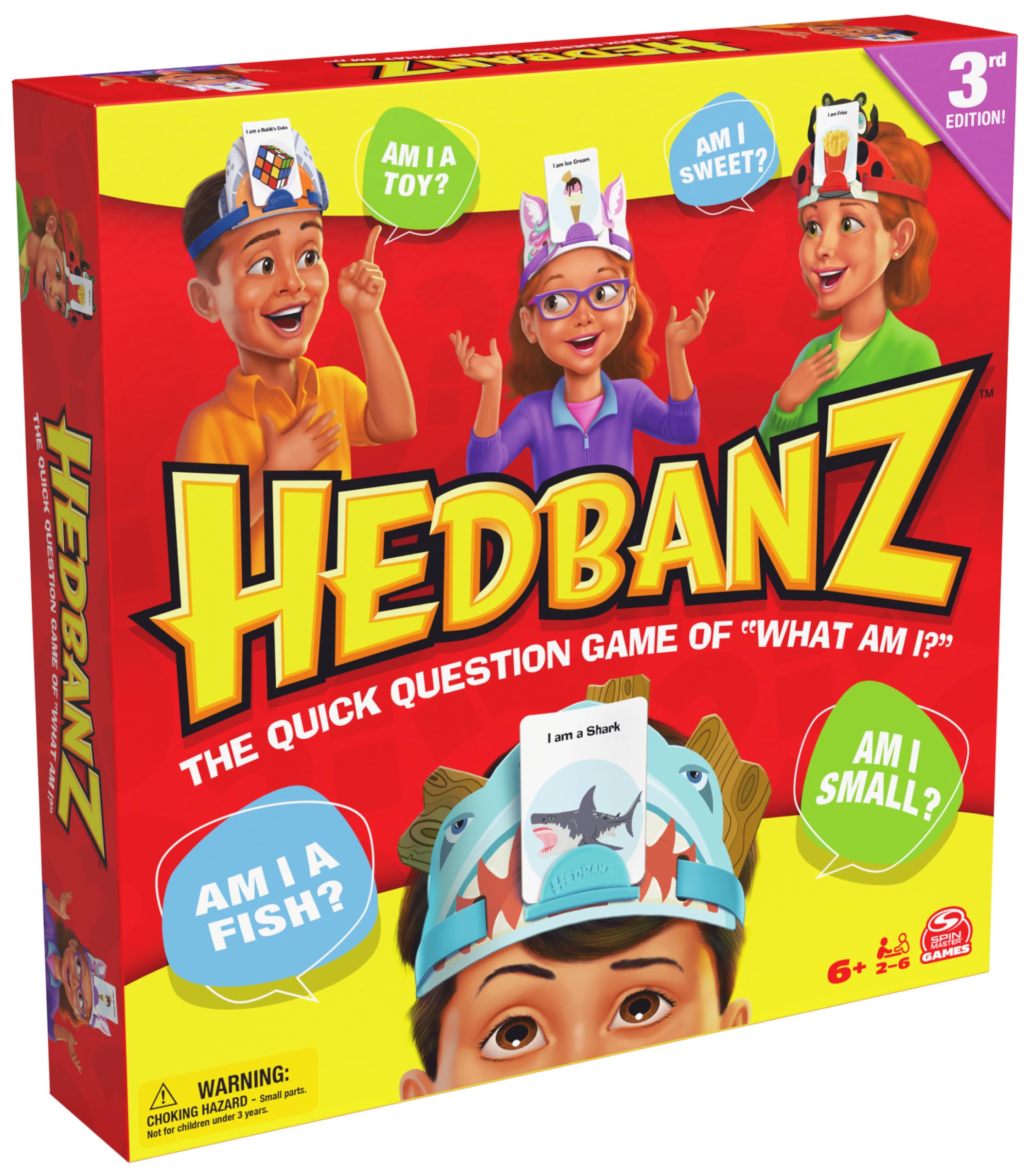 Spin Master Games Hedbanz 3rd Edition 2025 with New Cards & Headbands 5