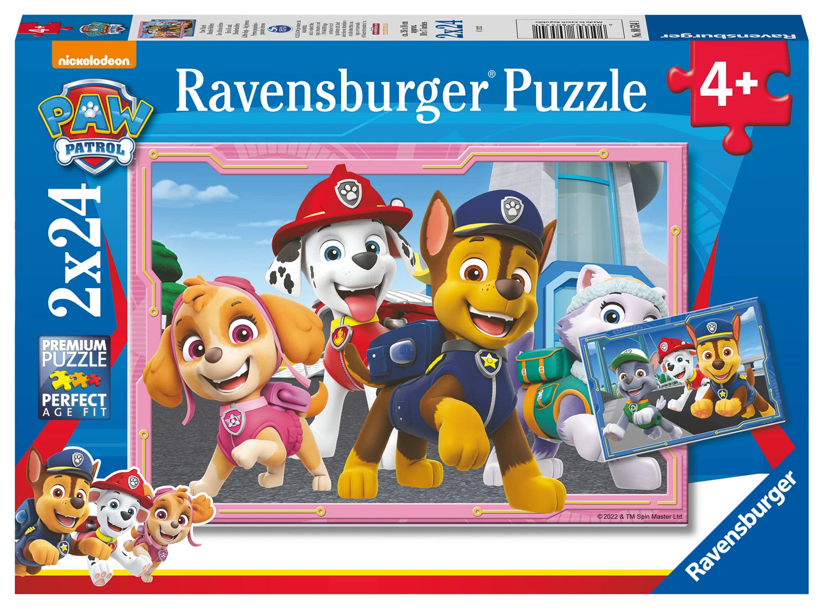 Ravensburger Paw Patrol 2x 24 Piece Jigsaw Puzzles for Kids Age 4+ | FSC Certified