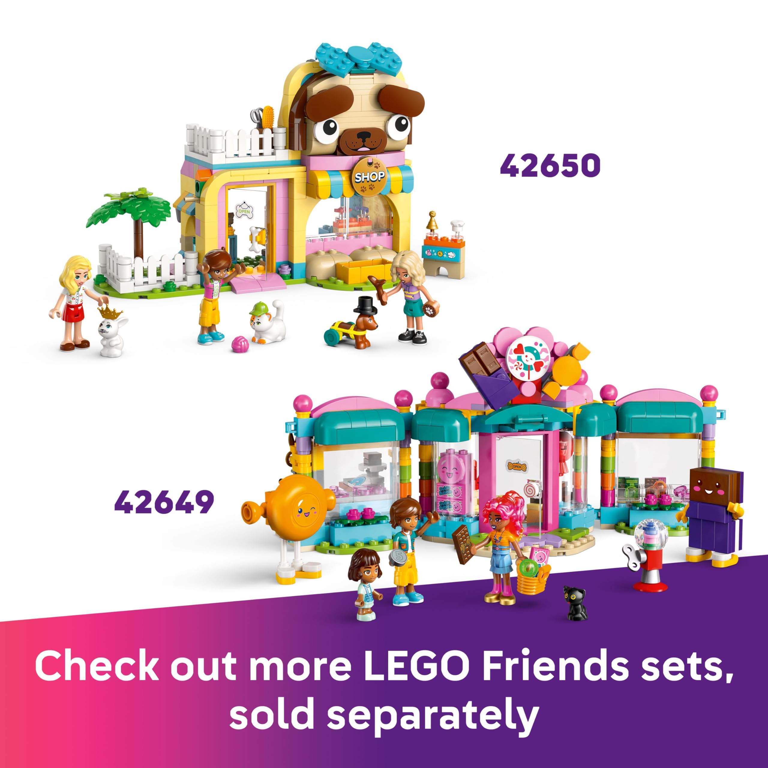 LEGO Friends Hair Salon and Accessories Shop Toy - Role-Play Set for Ages 7+ 8