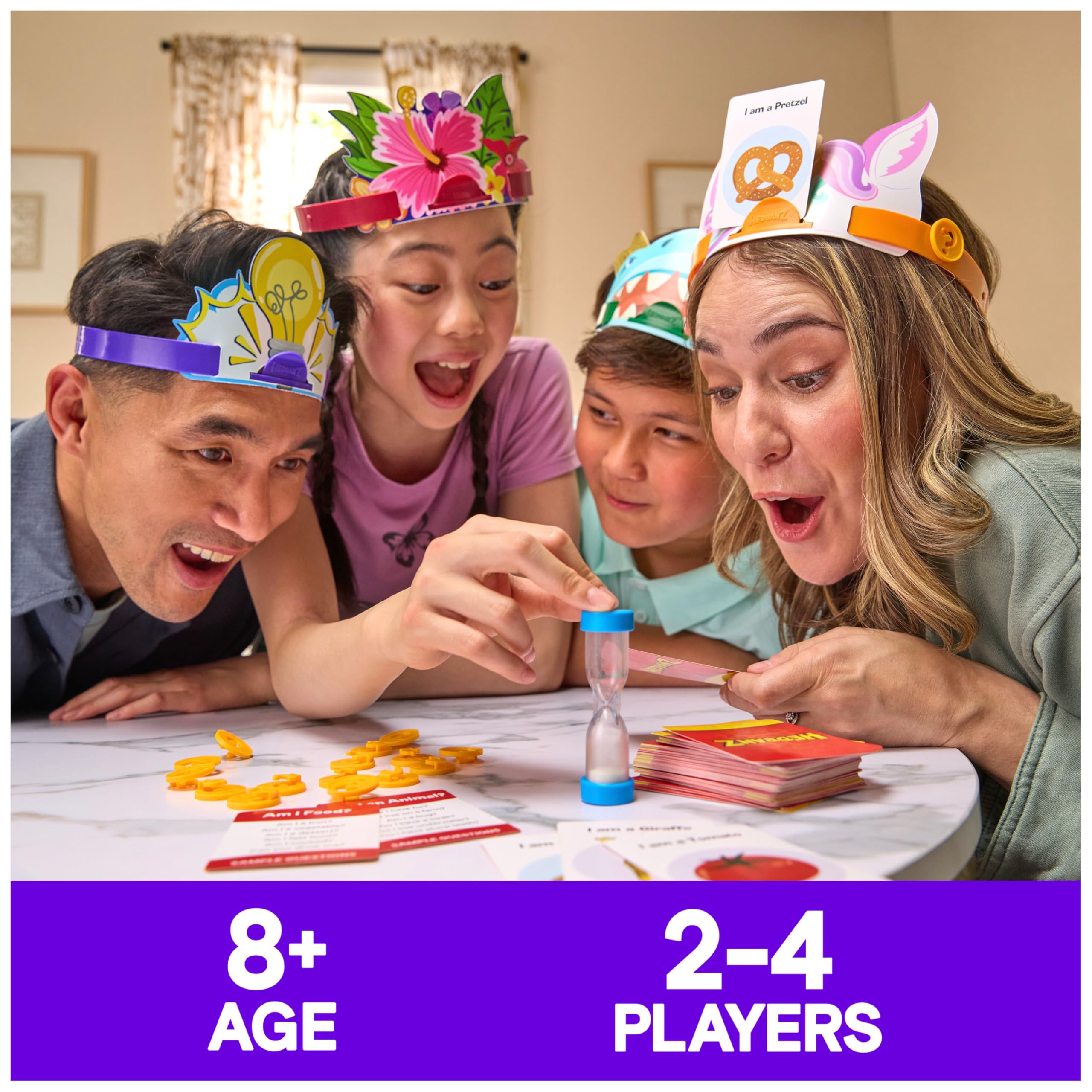 Spin Master Games Hedbanz 3rd Edition 2025 with New Cards & Headbands 6