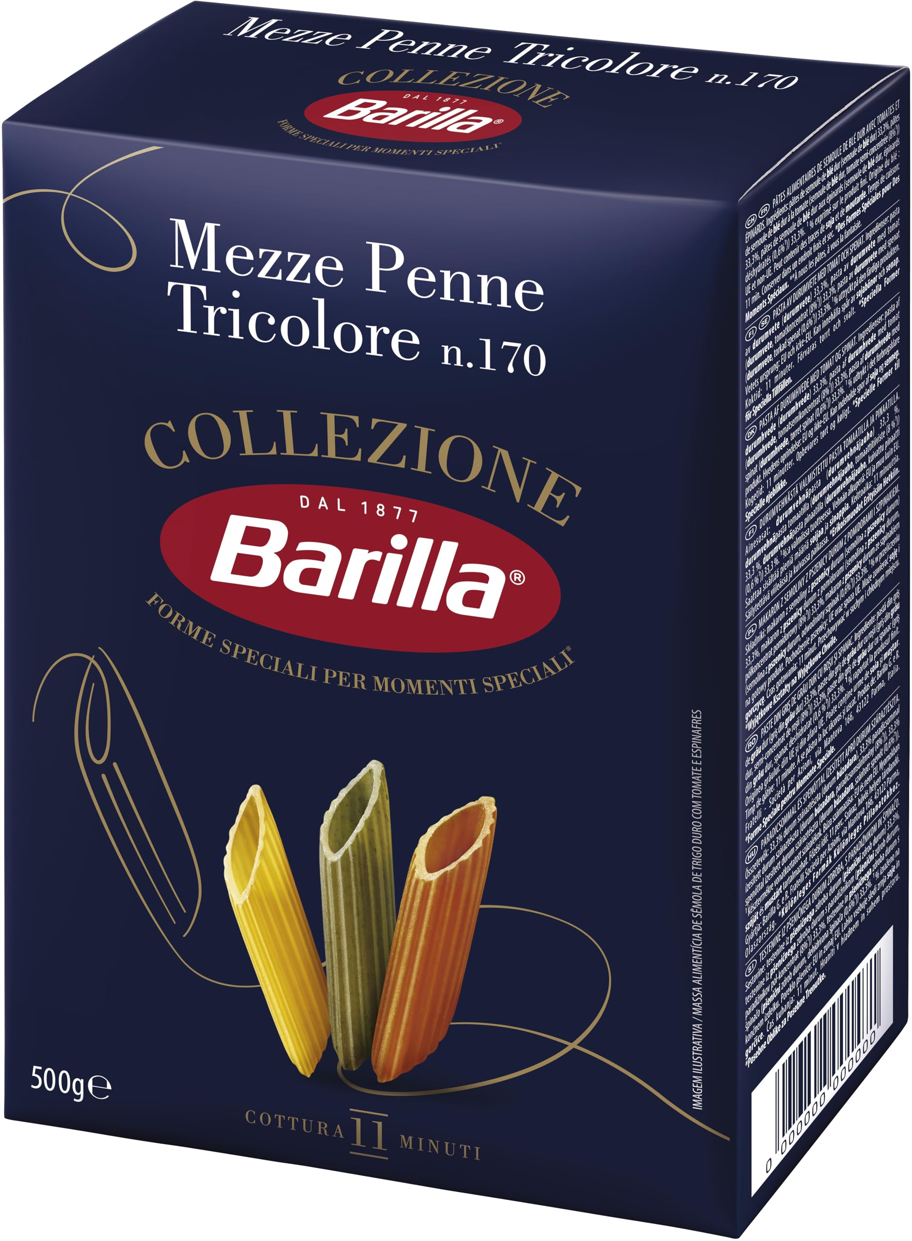 Barilla Mezze Penne Tricolore – Authentische italienische Pasta aus Hartweizengrieß 4